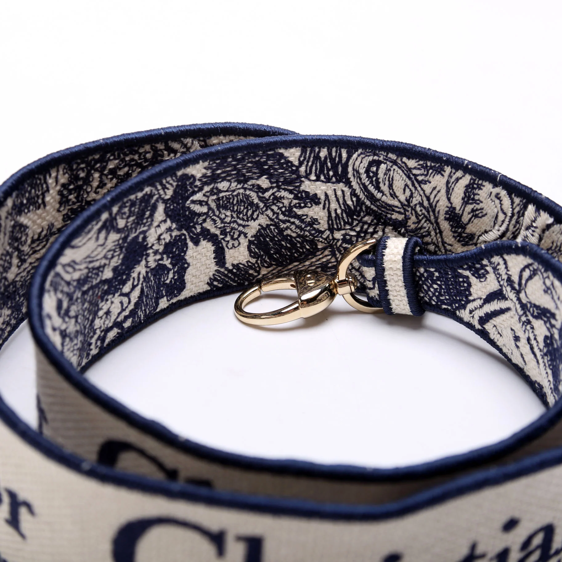 Logo Wide Non-Adjustable Srap Blue/White - Image 3
