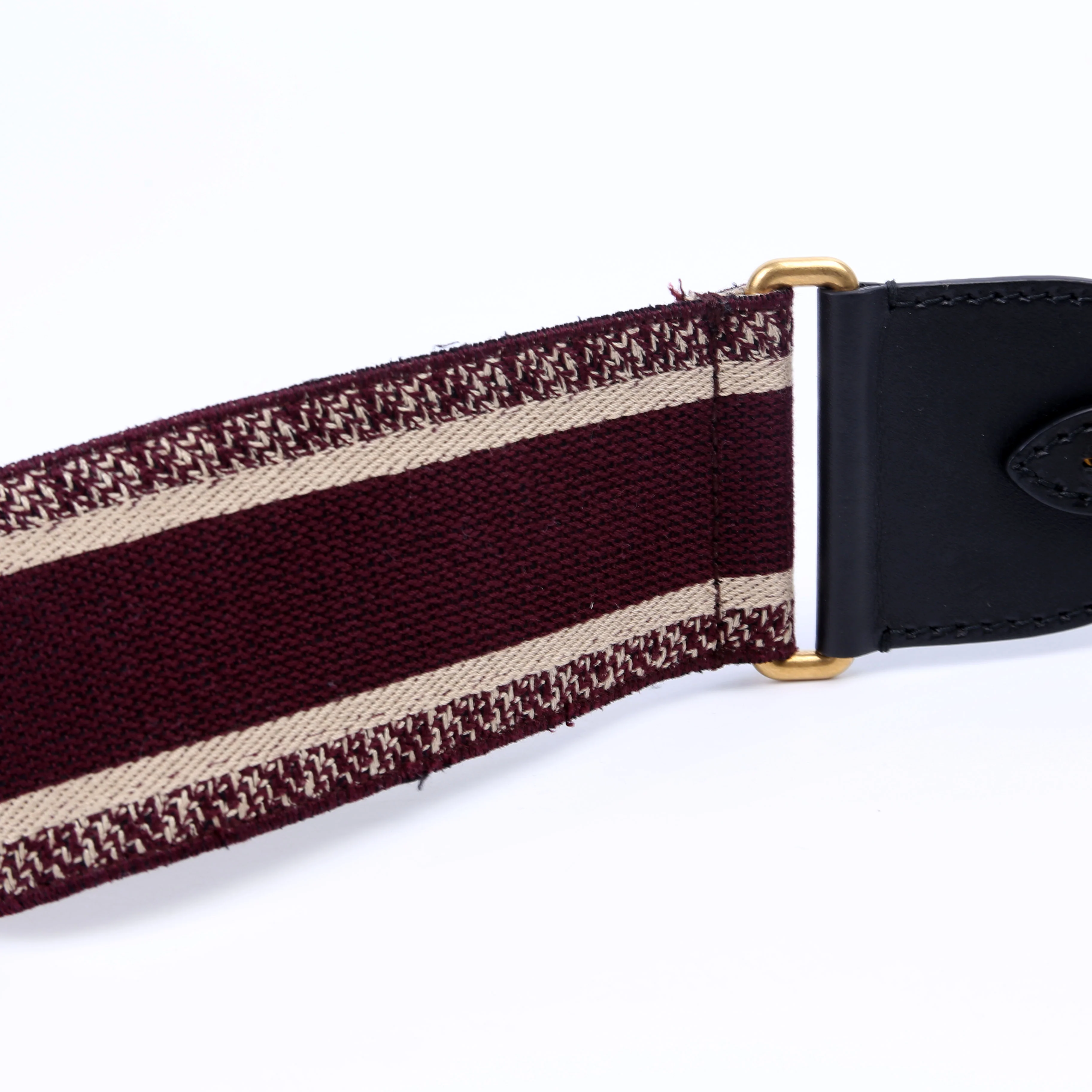 Logo Wide Non-Adjustable Strap Burgundy - Image 5