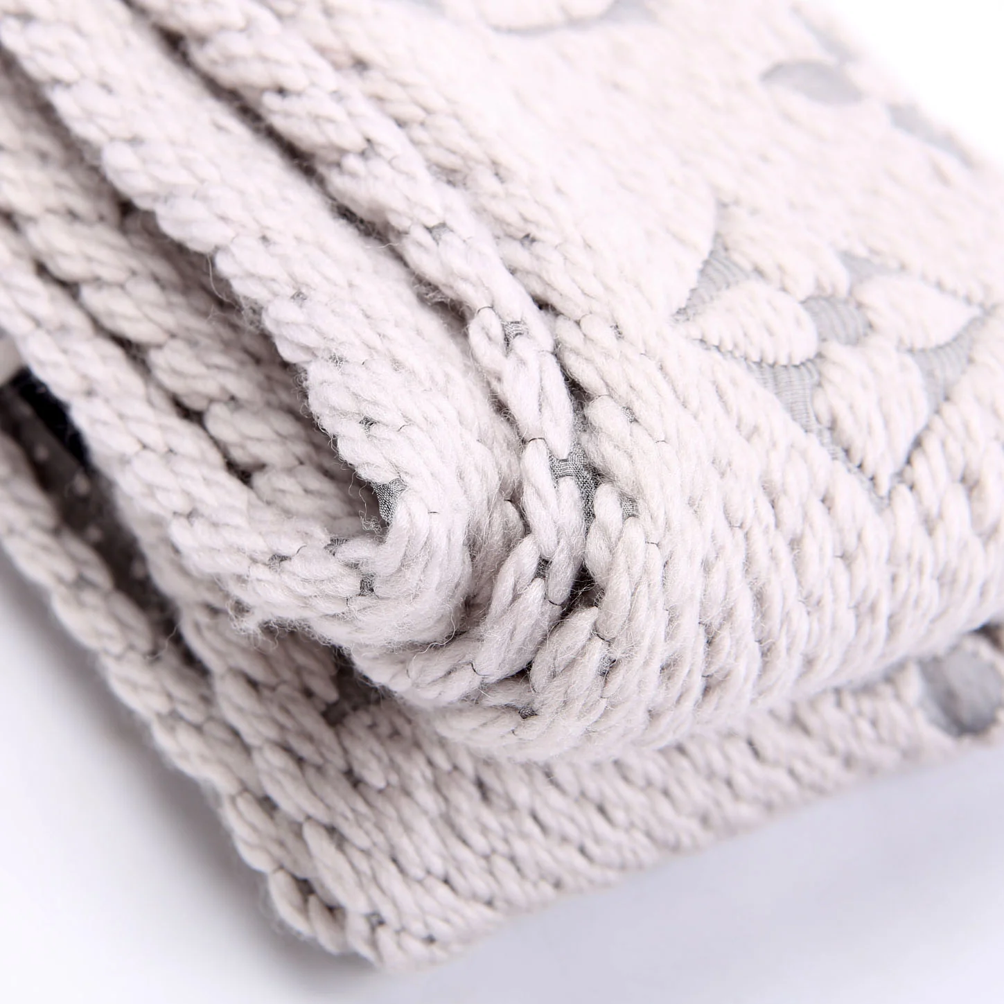 Logomania Wool/Silk Gray - Image 3