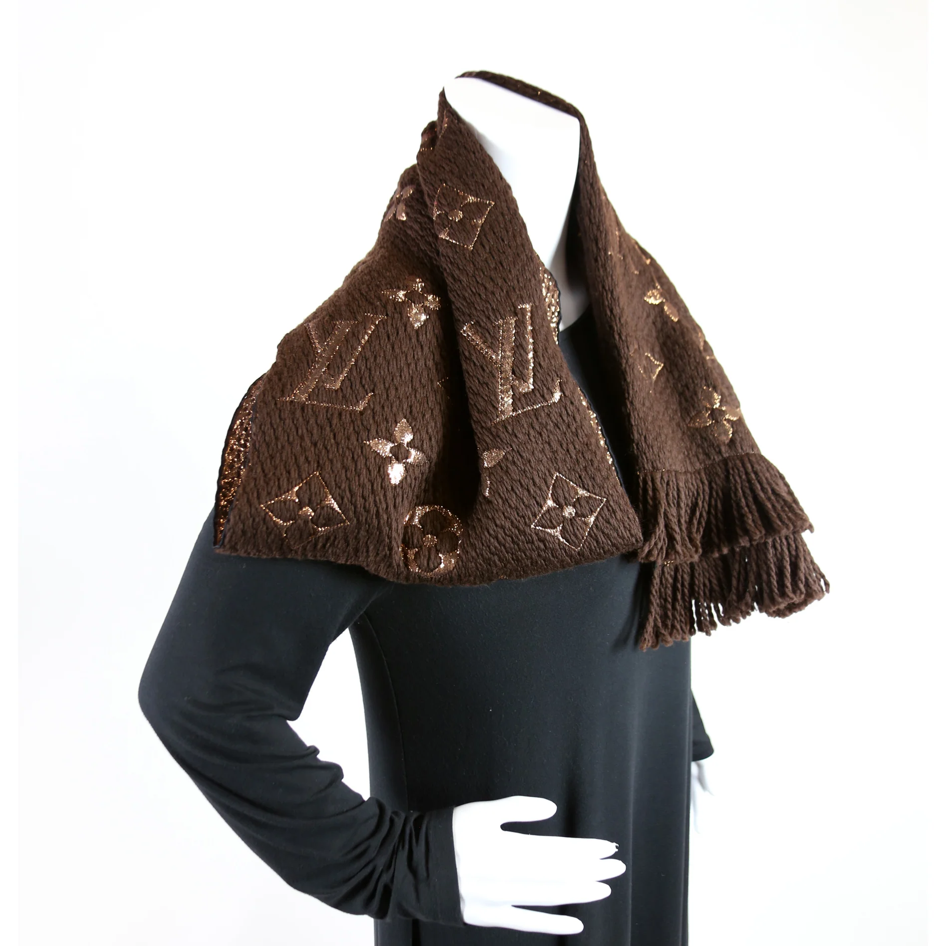 Logomania Wool/Silk Scarf - Image 5