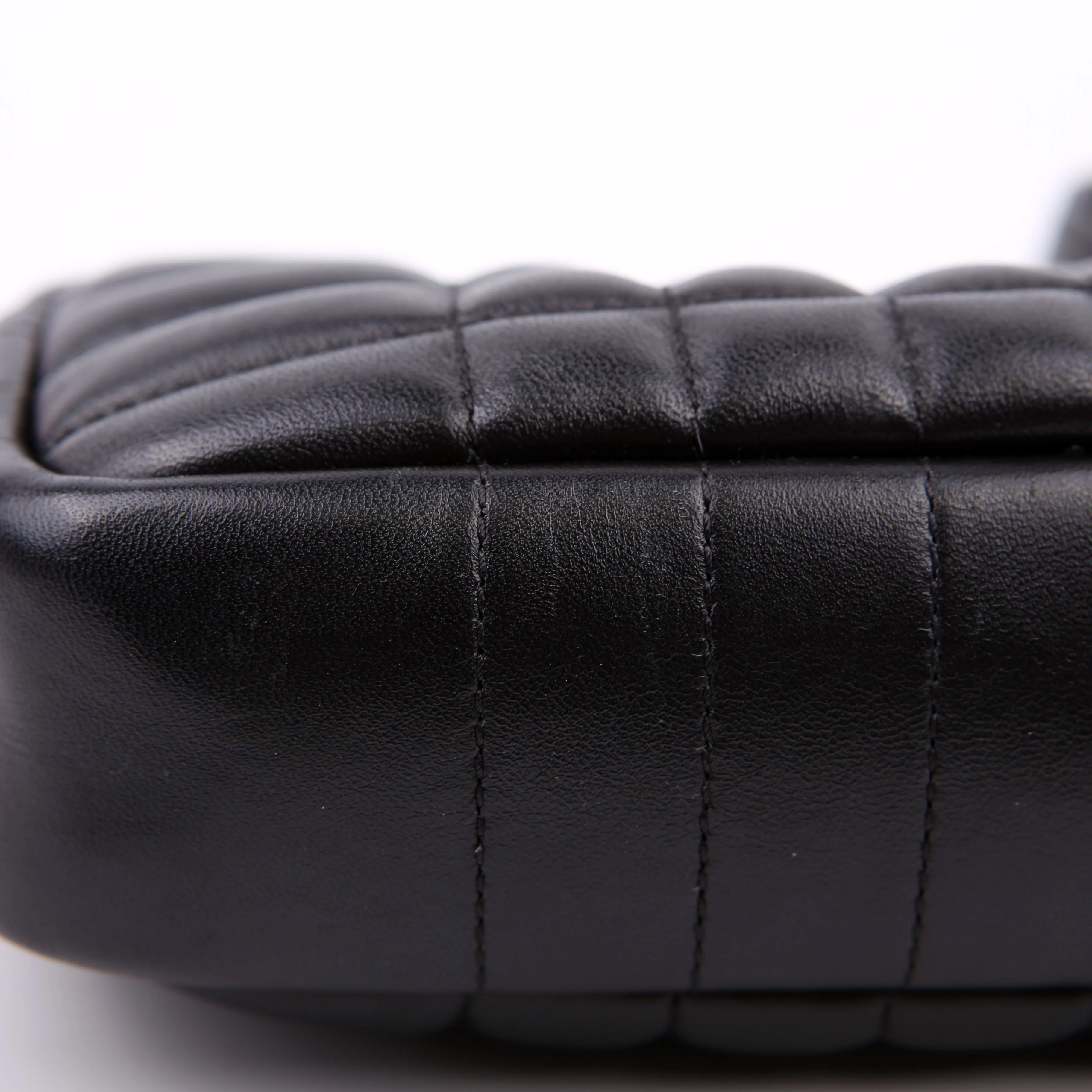 Lola Mini Camera Bag Quilted Leather Black - Image 10