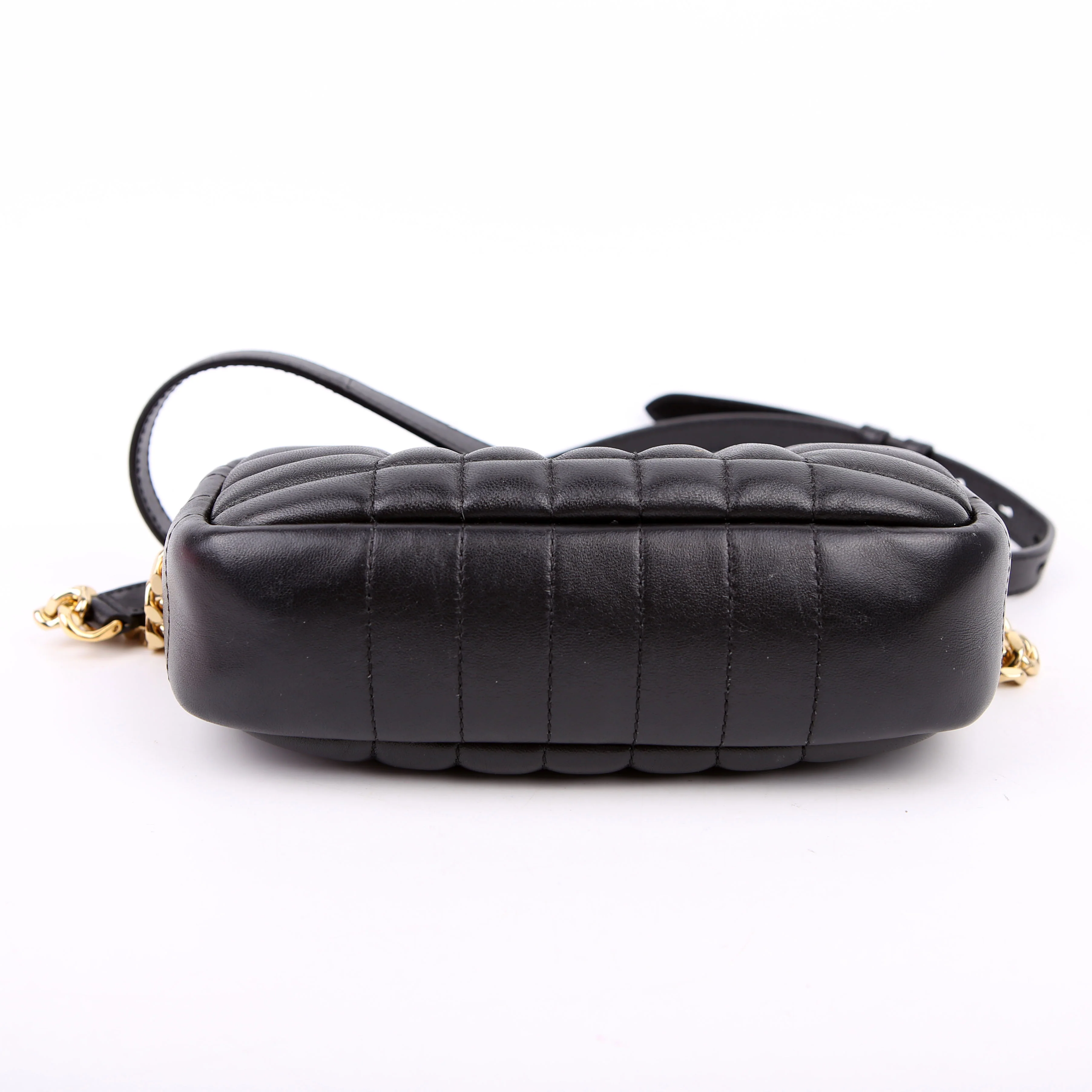 Lola Mini Camera Bag Quilted Leather Black - Image 4