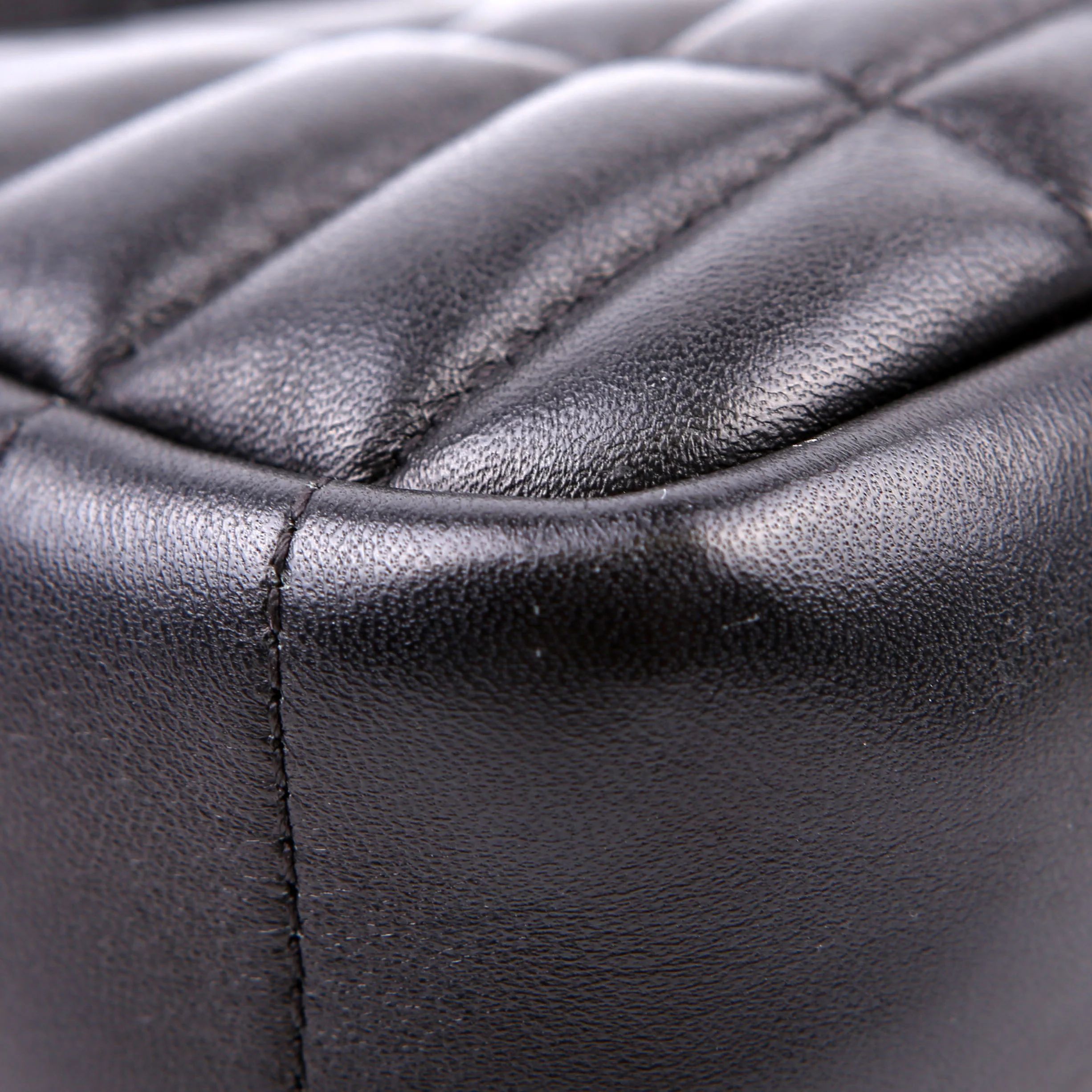 Lola Mini Camera Bag Quilted Leather Black - Image 5