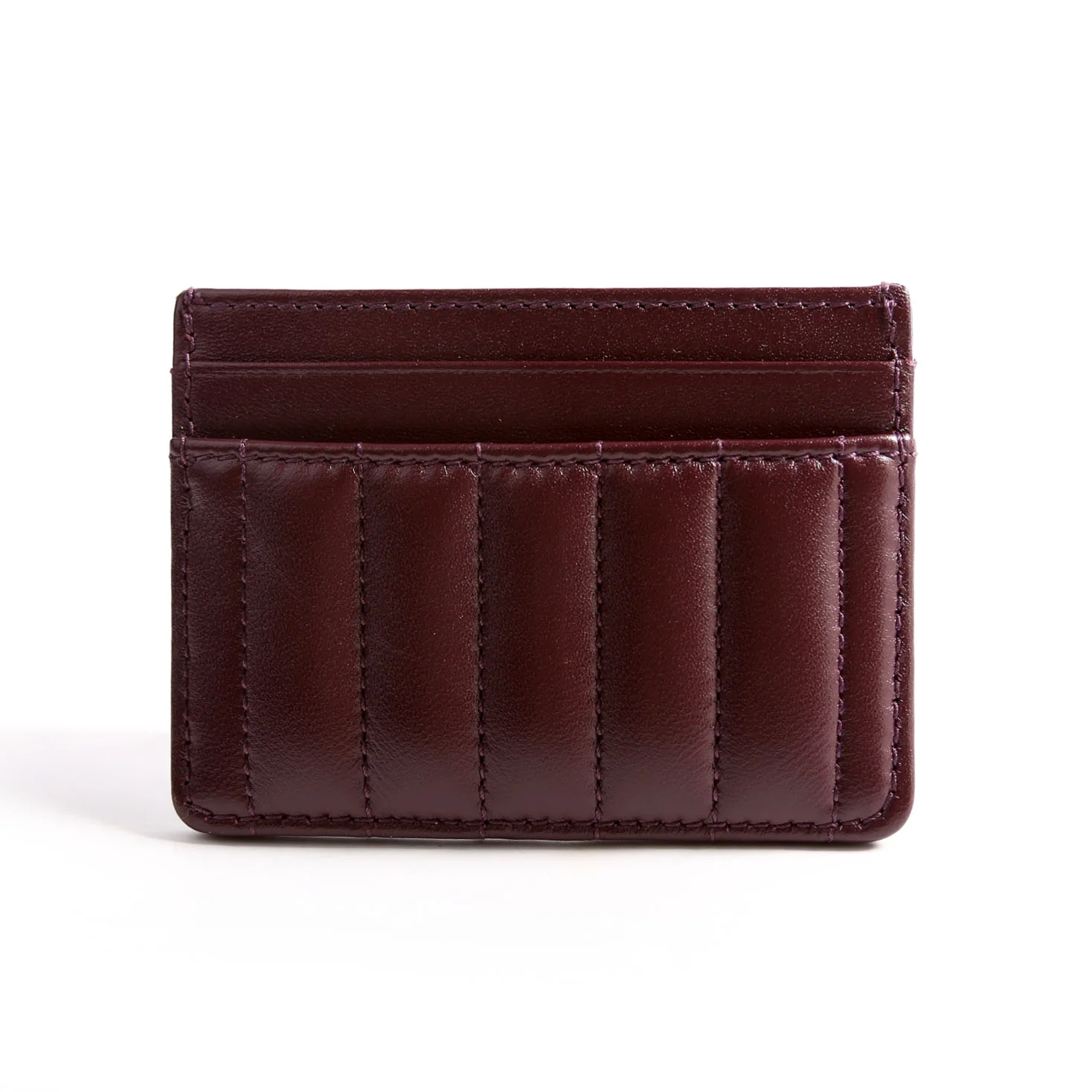 Lola Quilted Card Holder Burgundy - Image 2