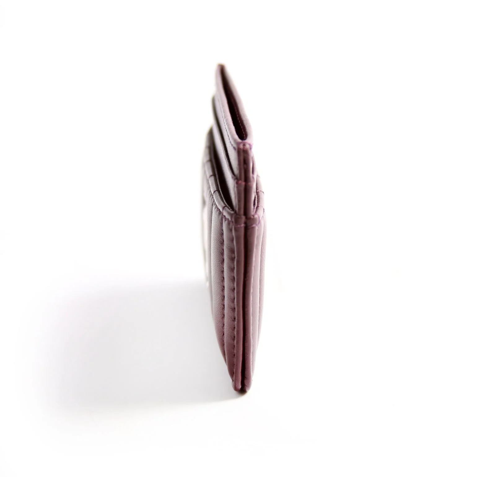 Lola Quilted Card Holder Burgundy - Image 4