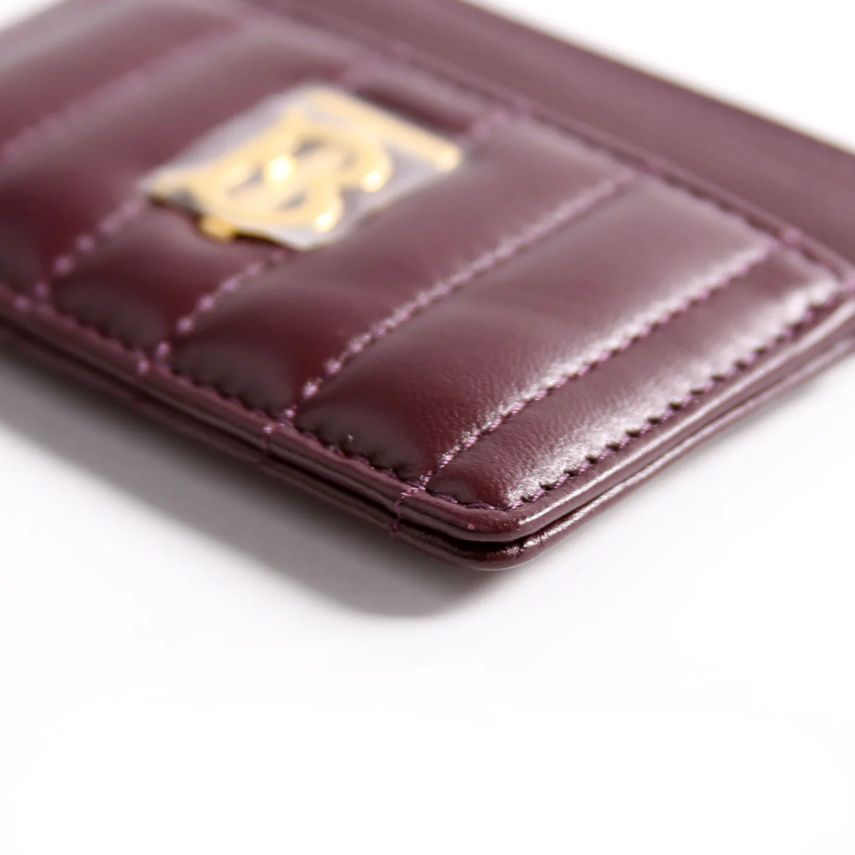 Lola Quilted Card Holder Burgundy - Image 7