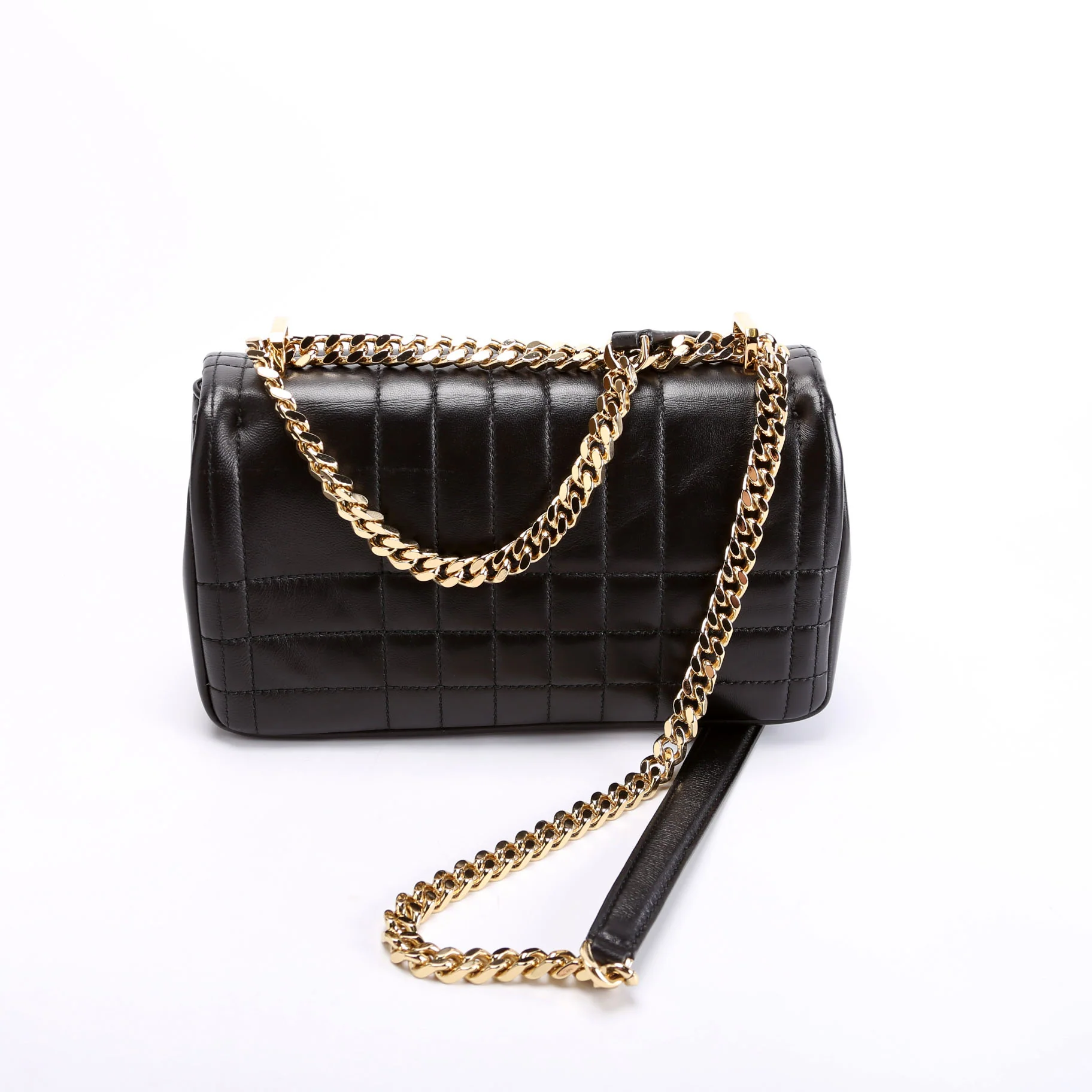 Lola Quilted Flap Small Black - Image 3