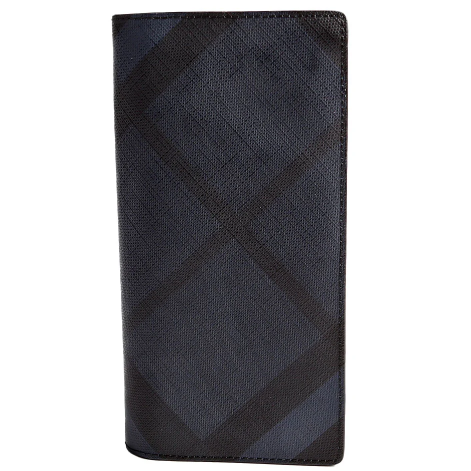 London Check Continental Wallet Black/Navy