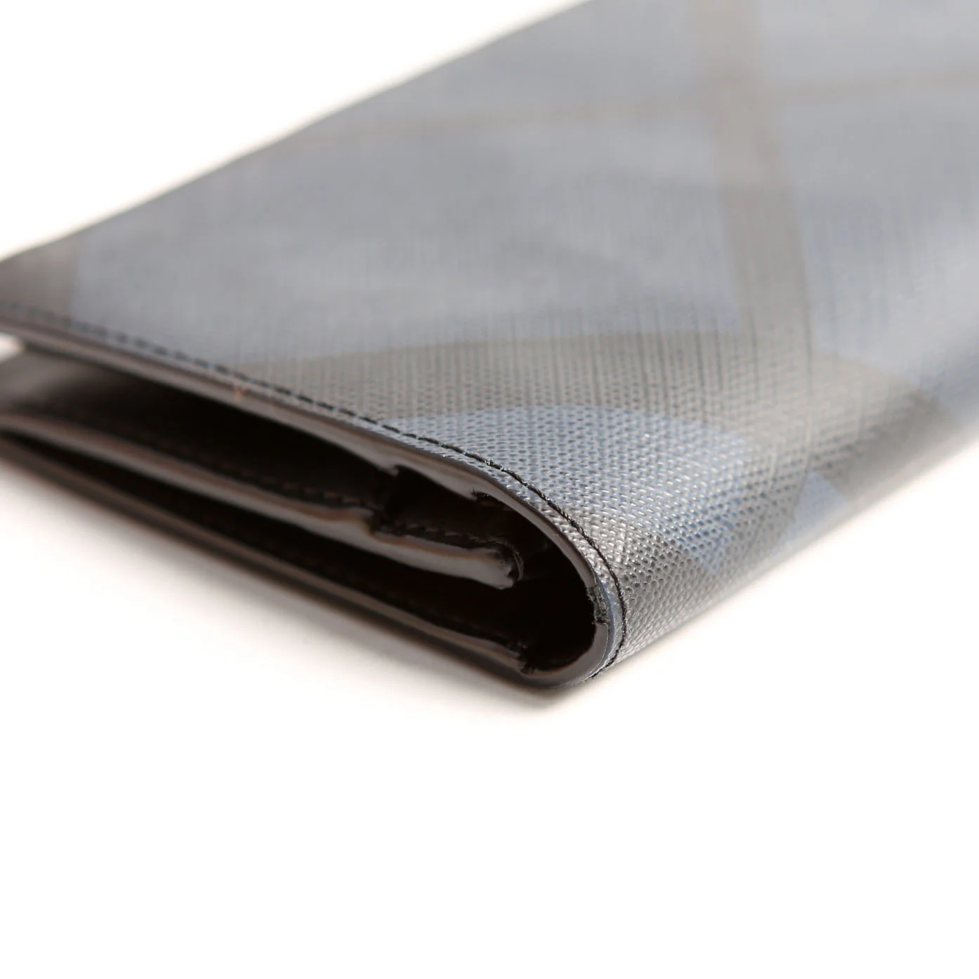 London Check Continental Wallet Black/Navy - Image 7