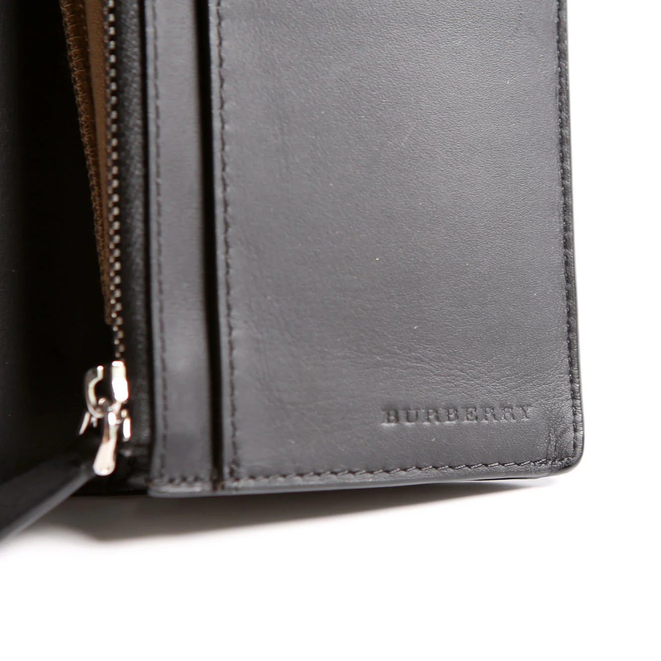 London Check Continental Wallet Black/Navy - Image 8