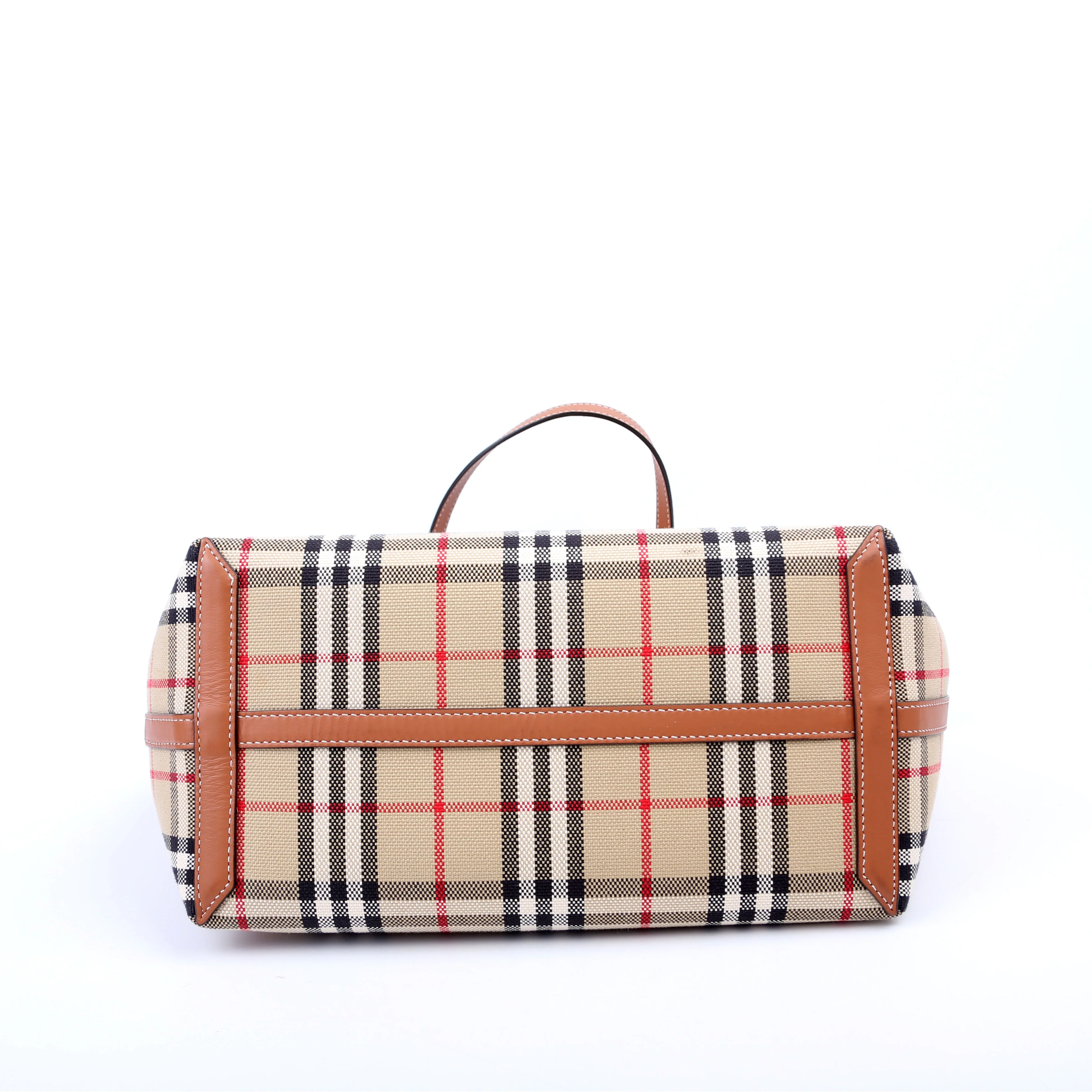 London Check Tote With Pouch Small - Image 4
