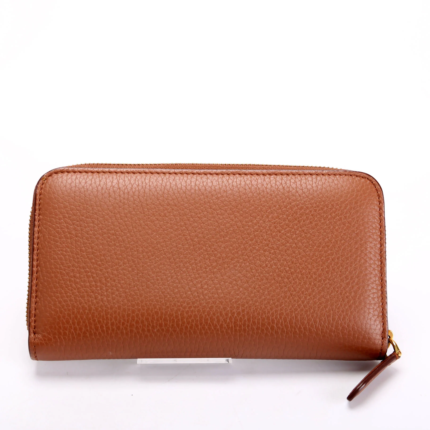 London Zip Around Wallet Grain Calfskin Brown - Image 3