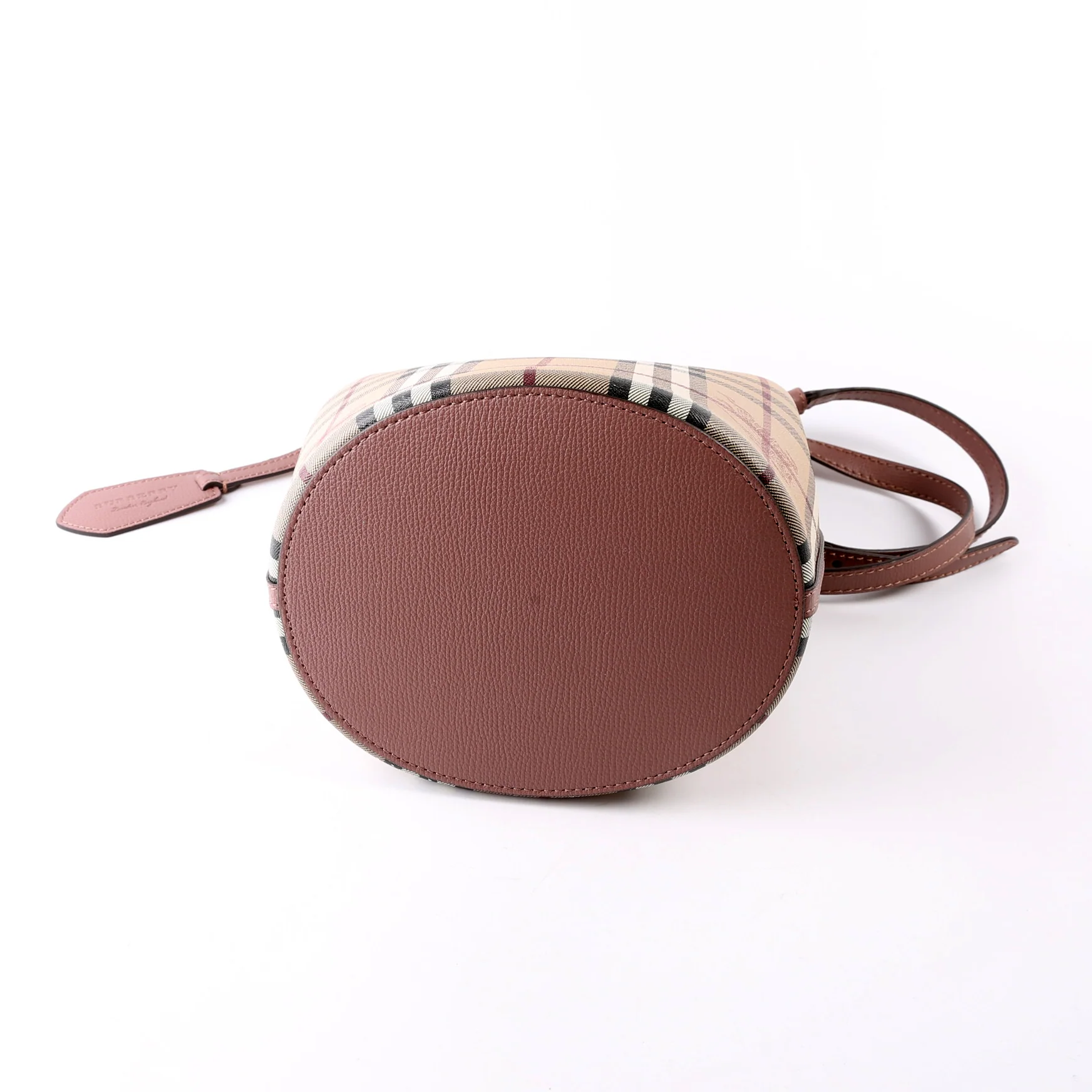 Lorne Small Bucket Bag Mauve/Beige - Image 5