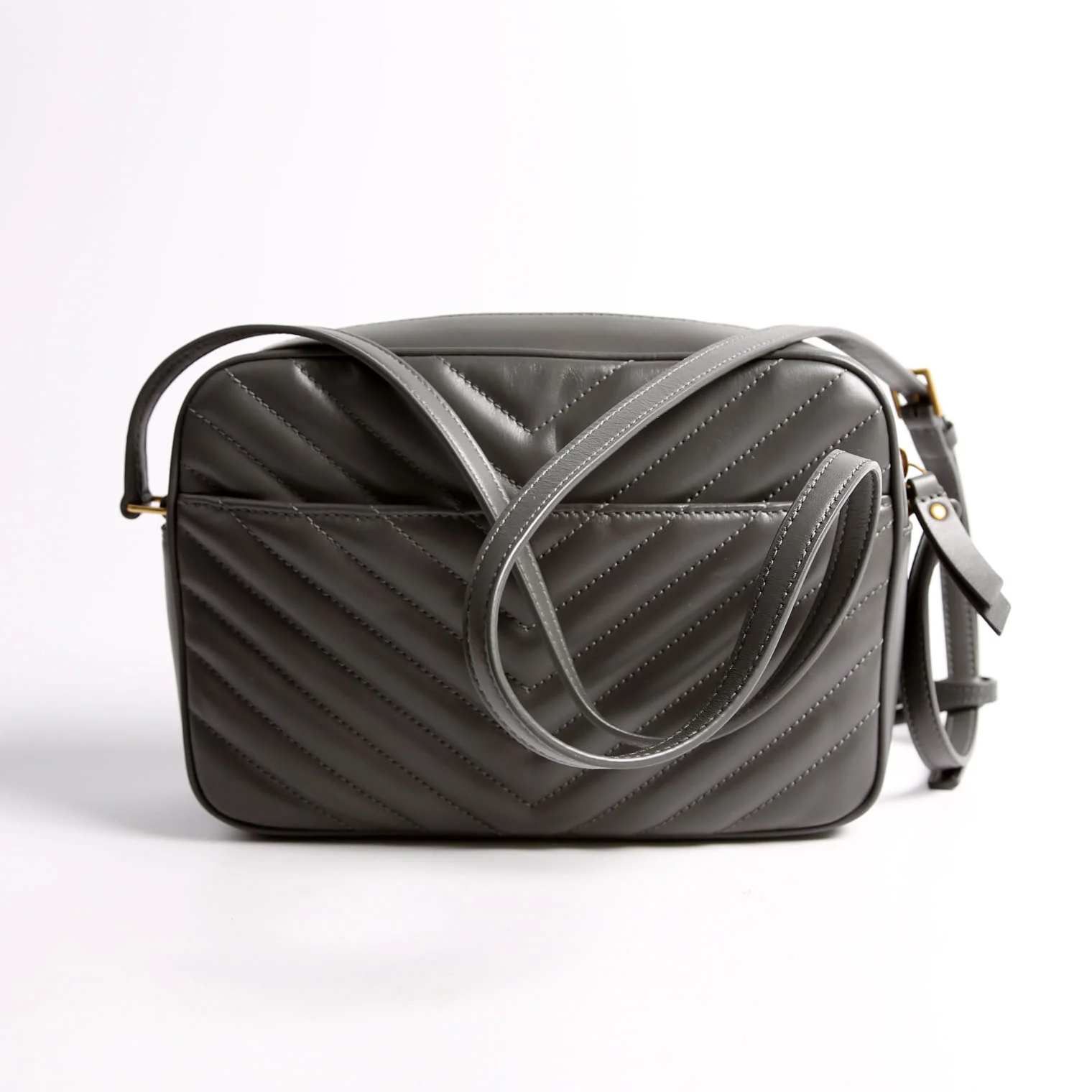Lou Camera Bag Chevron 715232 Grey - Image 2