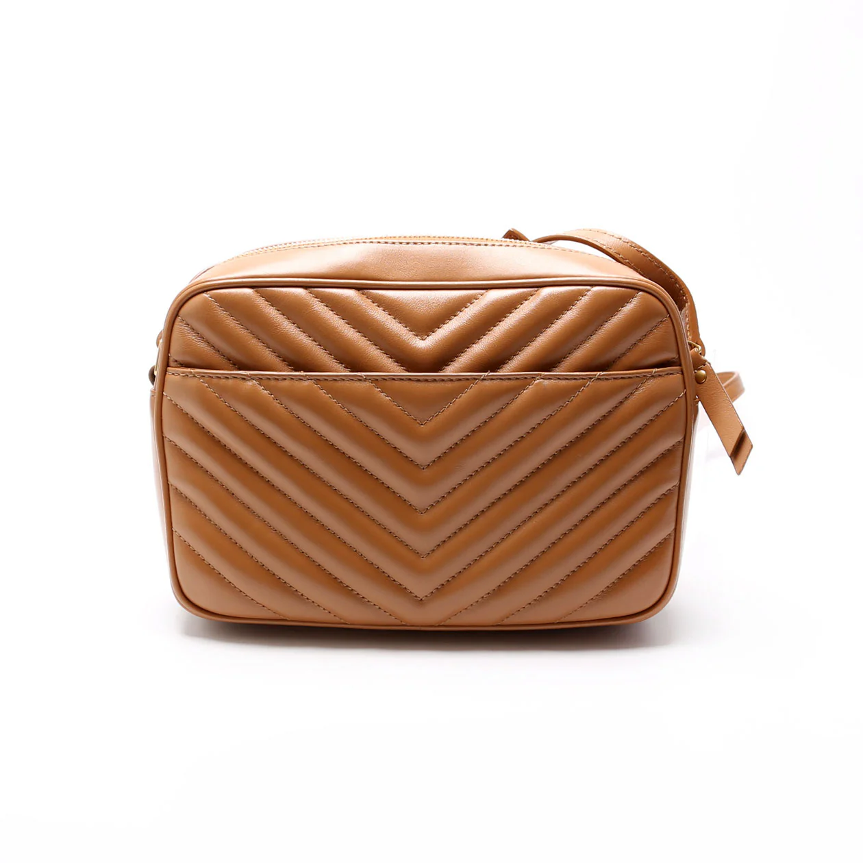 Lou Camera Bag Chevron Nude/Gold - Image 10