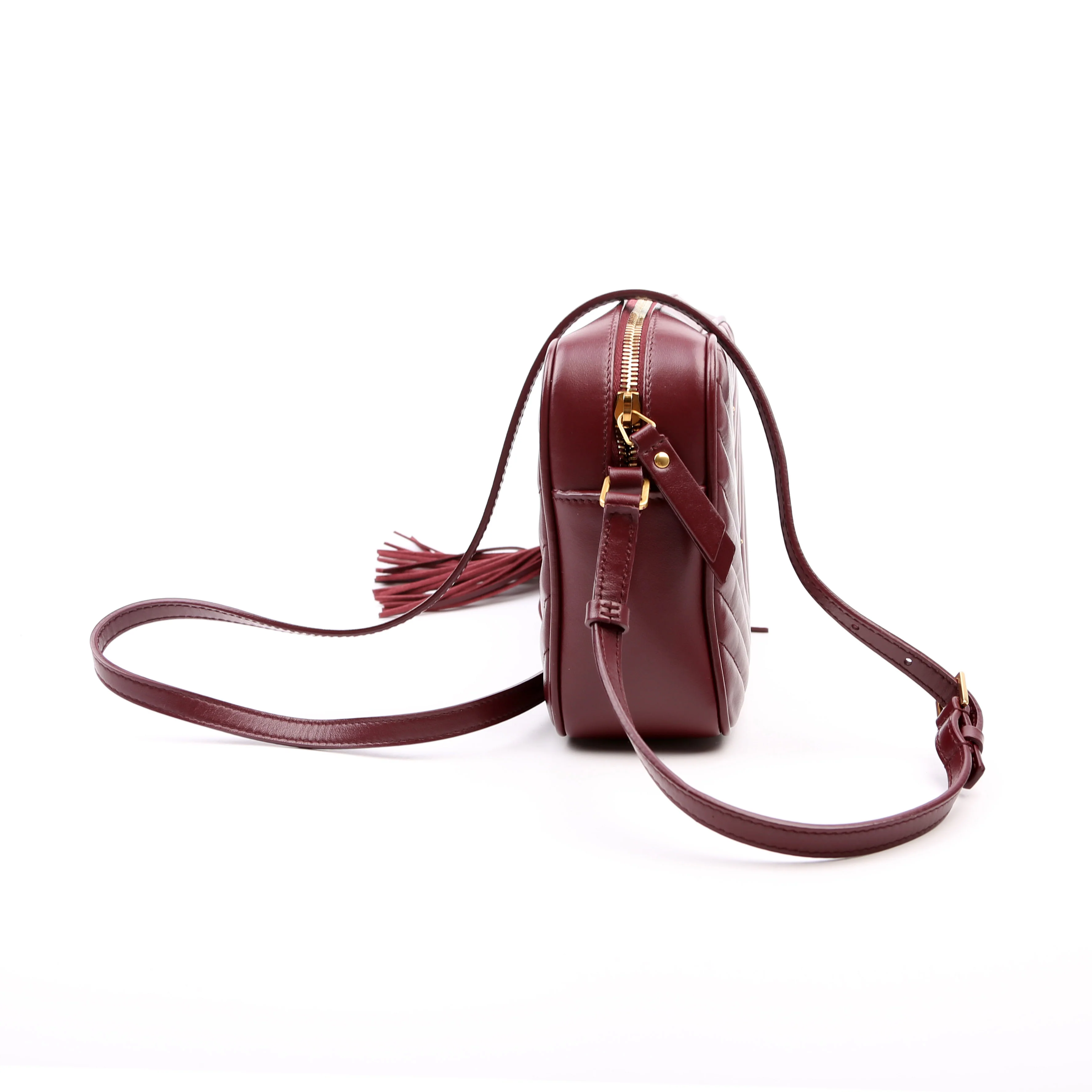 Lou Camera Bag Quilted 612544 Burgundy - Image 3
