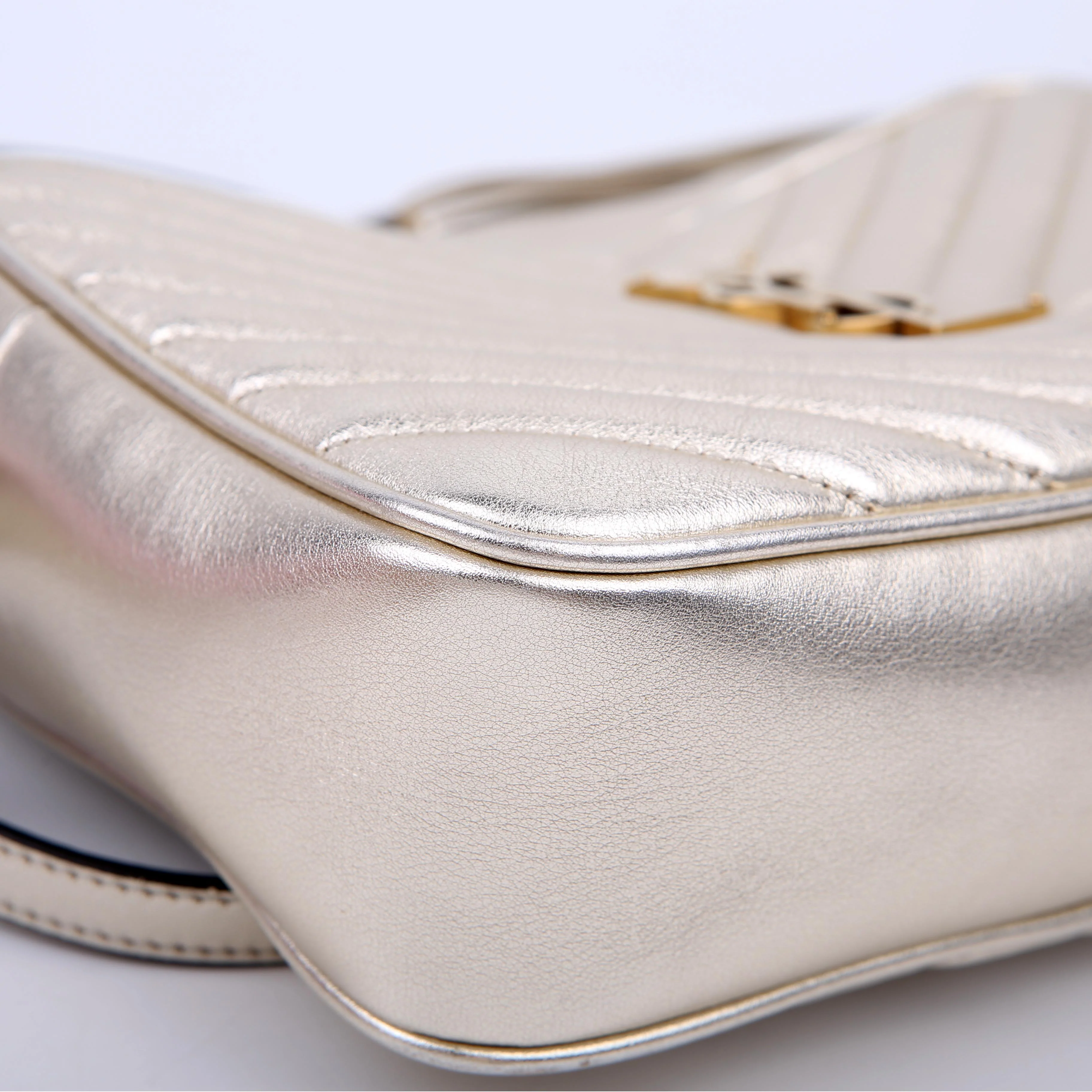 Lou Camera Bag Quilted Gold/Black - Image 6