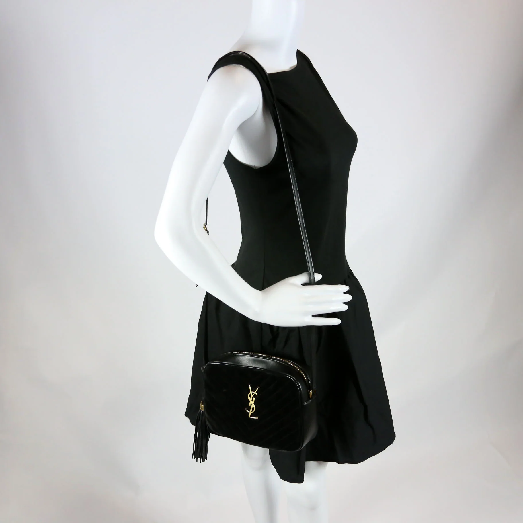 Lou Camera Bag Suede 612544 Black - Image 8