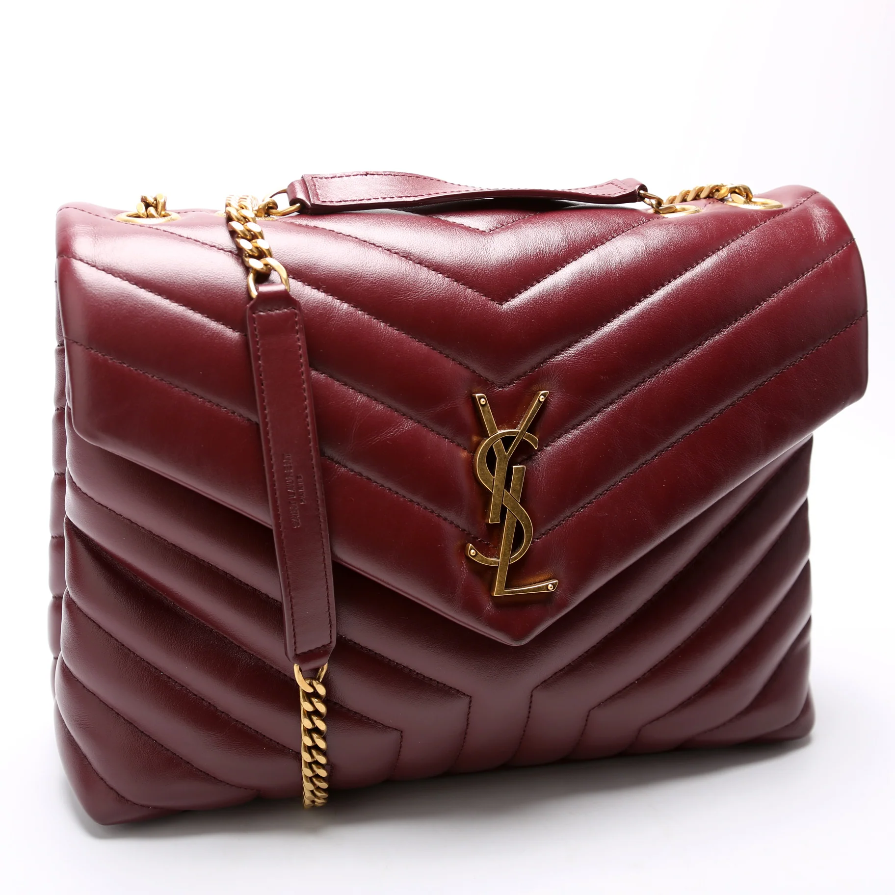 Lou Lou Medium Quilted 574946 Burgundy - Image 2