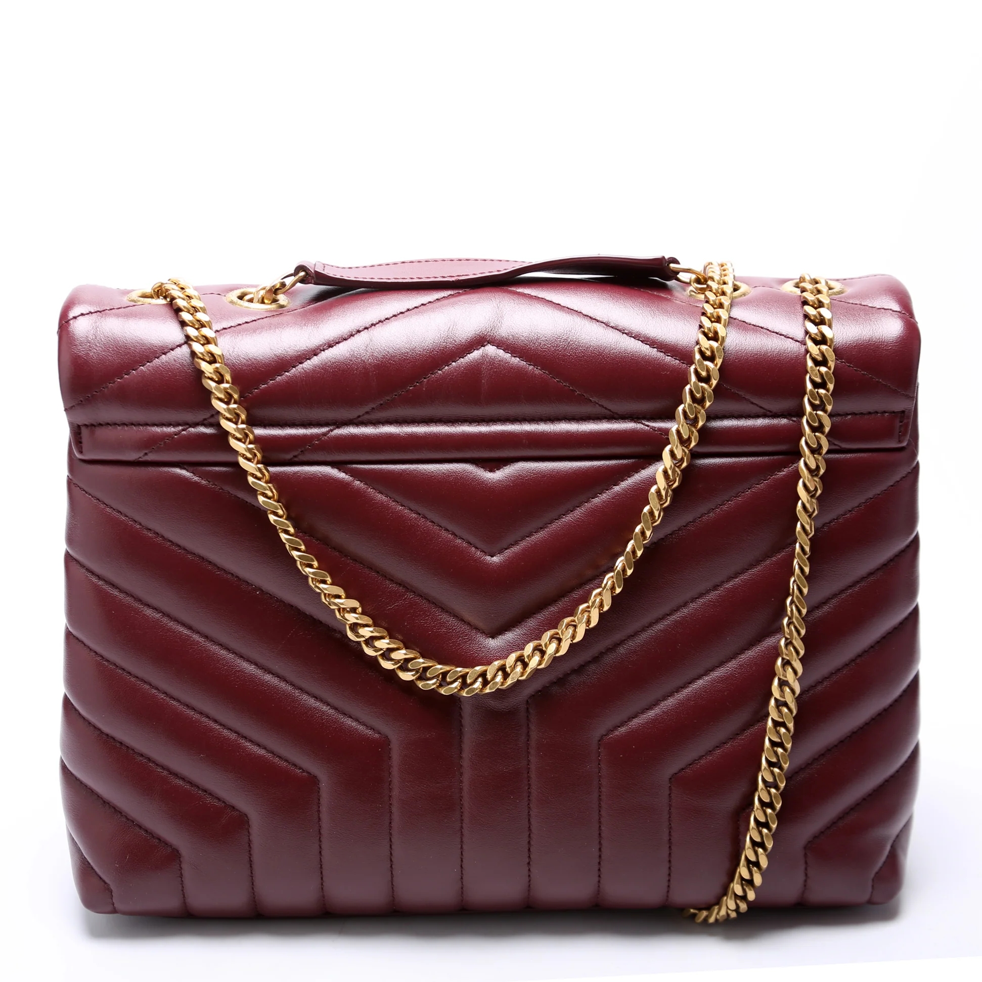 Lou Lou Medium Quilted 574946 Burgundy - Image 3