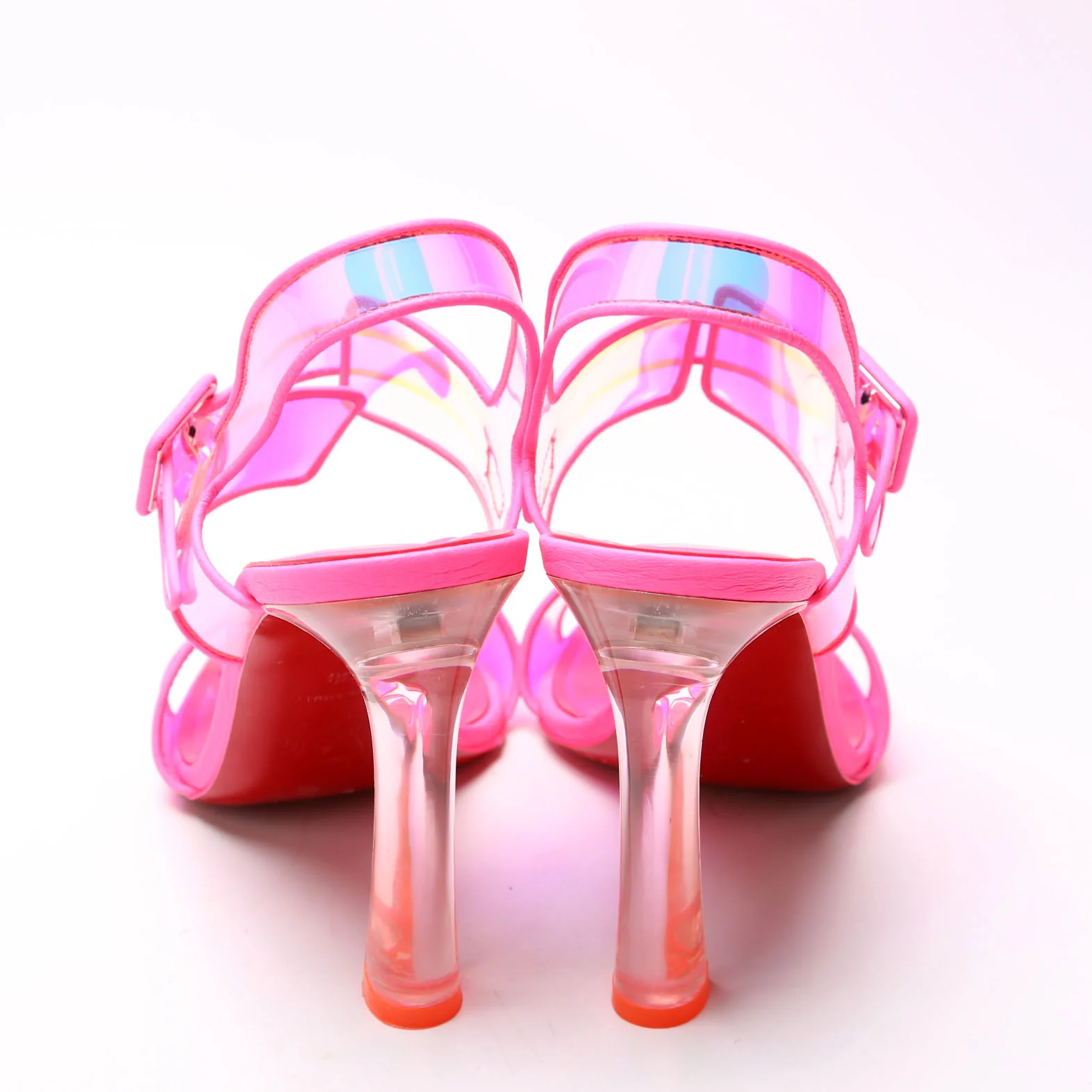 Loubi Duniss 100MM Slingback Size 38 Pink - Image 4