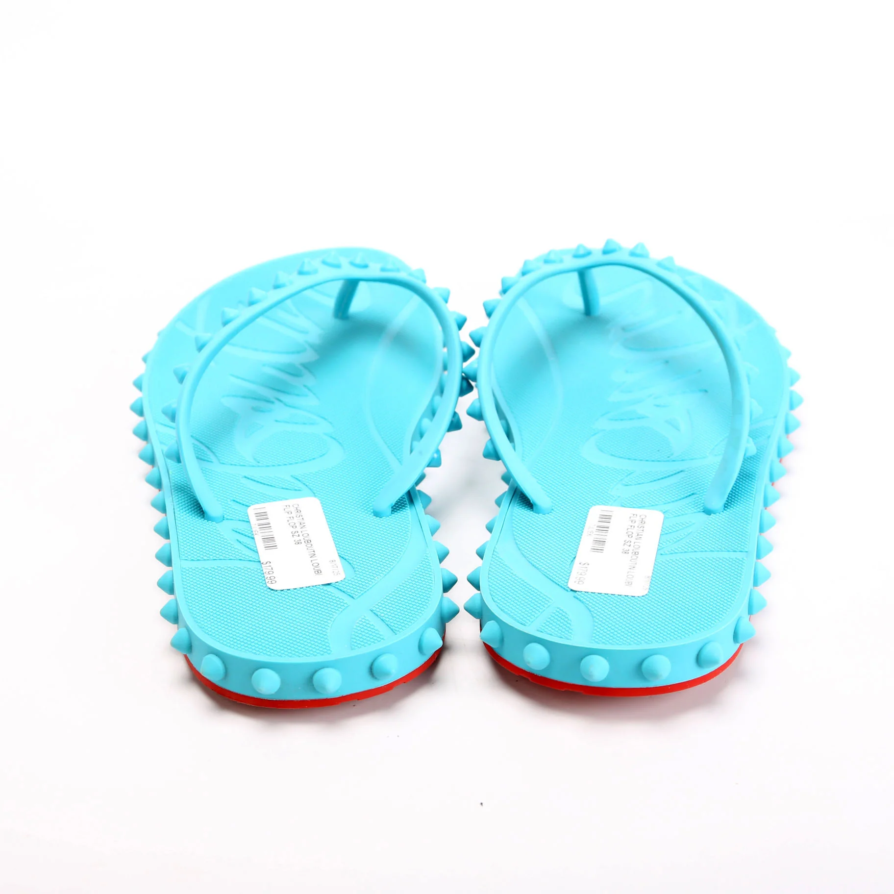 Loubi Flip Flop Size 38 Teal - Image 4