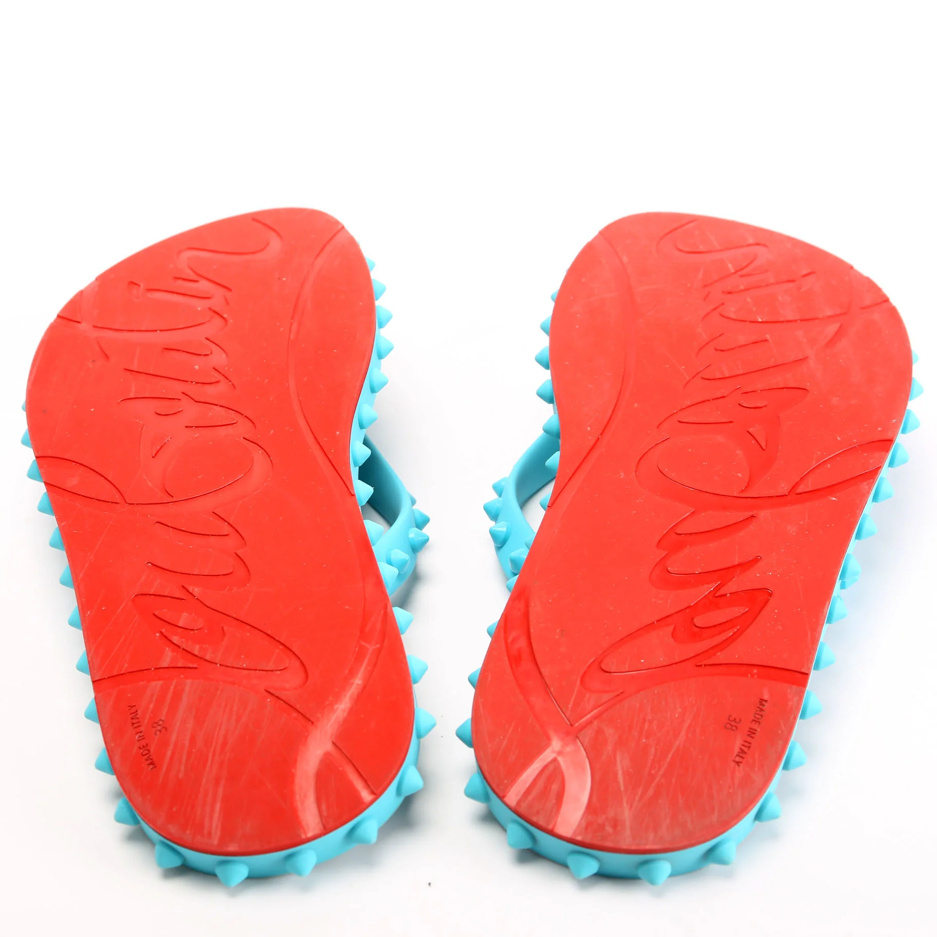 Loubi Flip Flop Size 38 Teal - Image 5