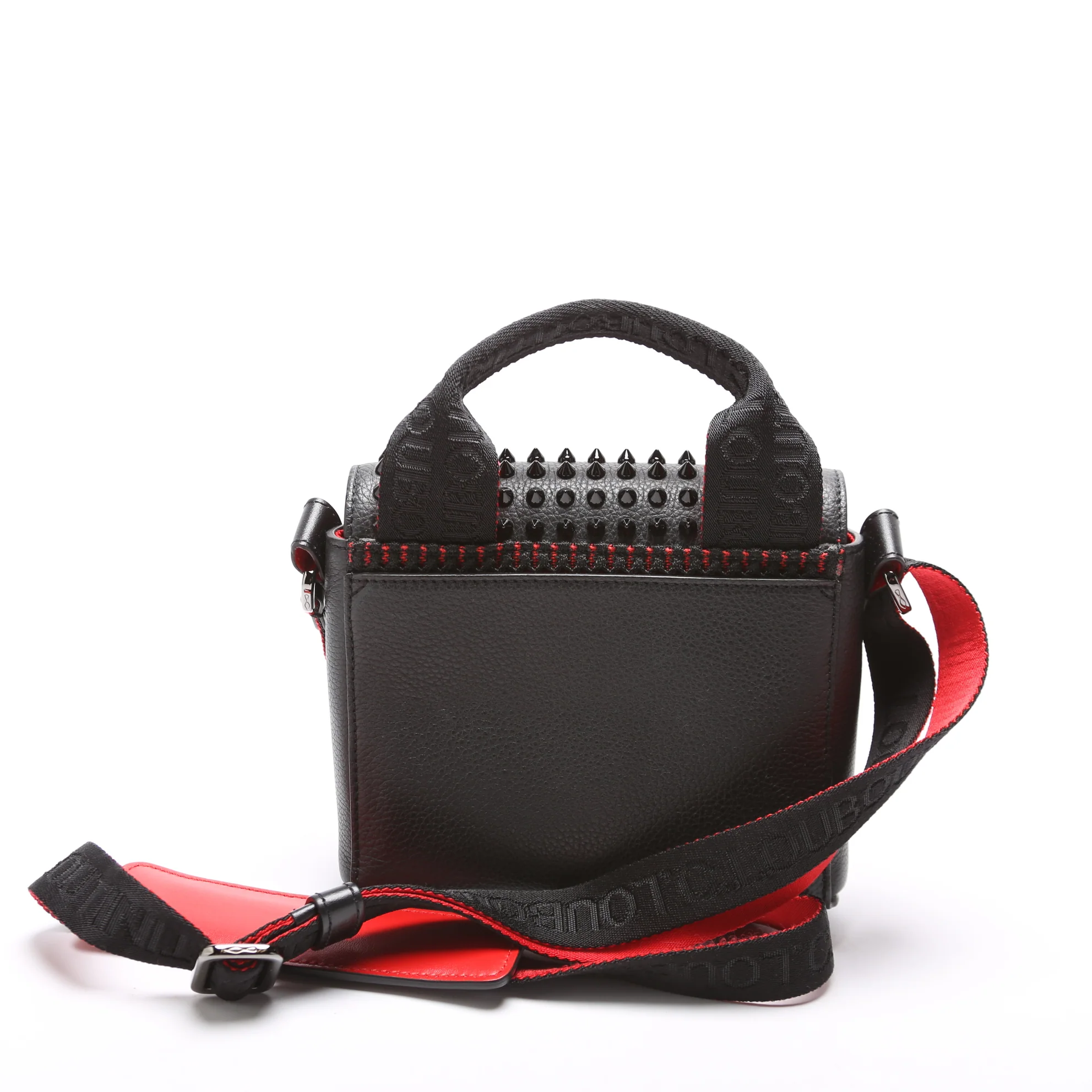Loubiclic Spikes Small Messenger Black - Image 3