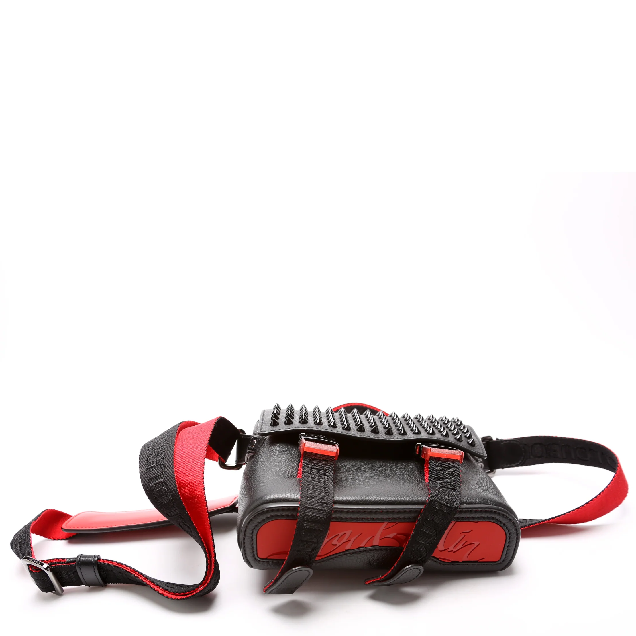 Loubiclic Spikes Small Messenger Black - Image 4