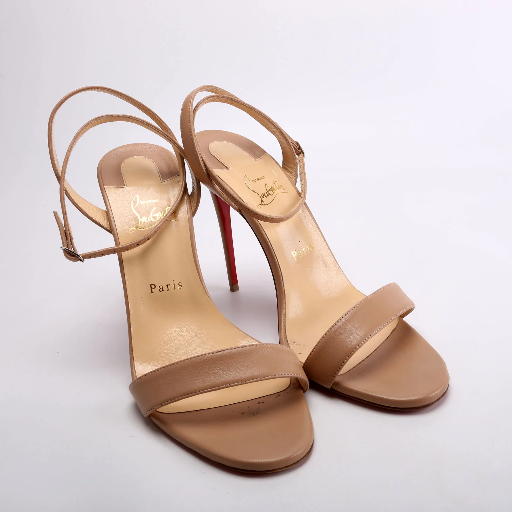 Loubigirl 100MM Sandals Size 41 Nude - Image 8