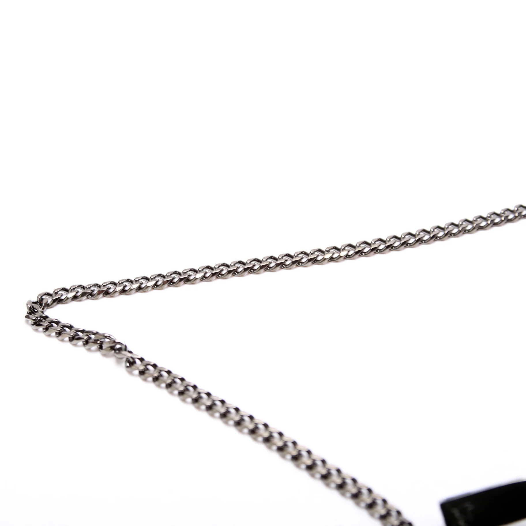 Loubila Spikes Pouch On Chain Textured Calfskin Black - Image 6