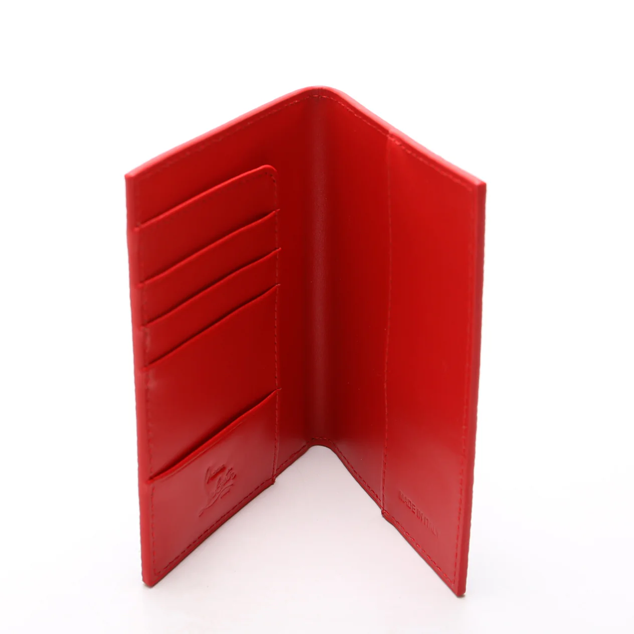 Loubipass Spike Calfskin Passport Holder Black - Image 7