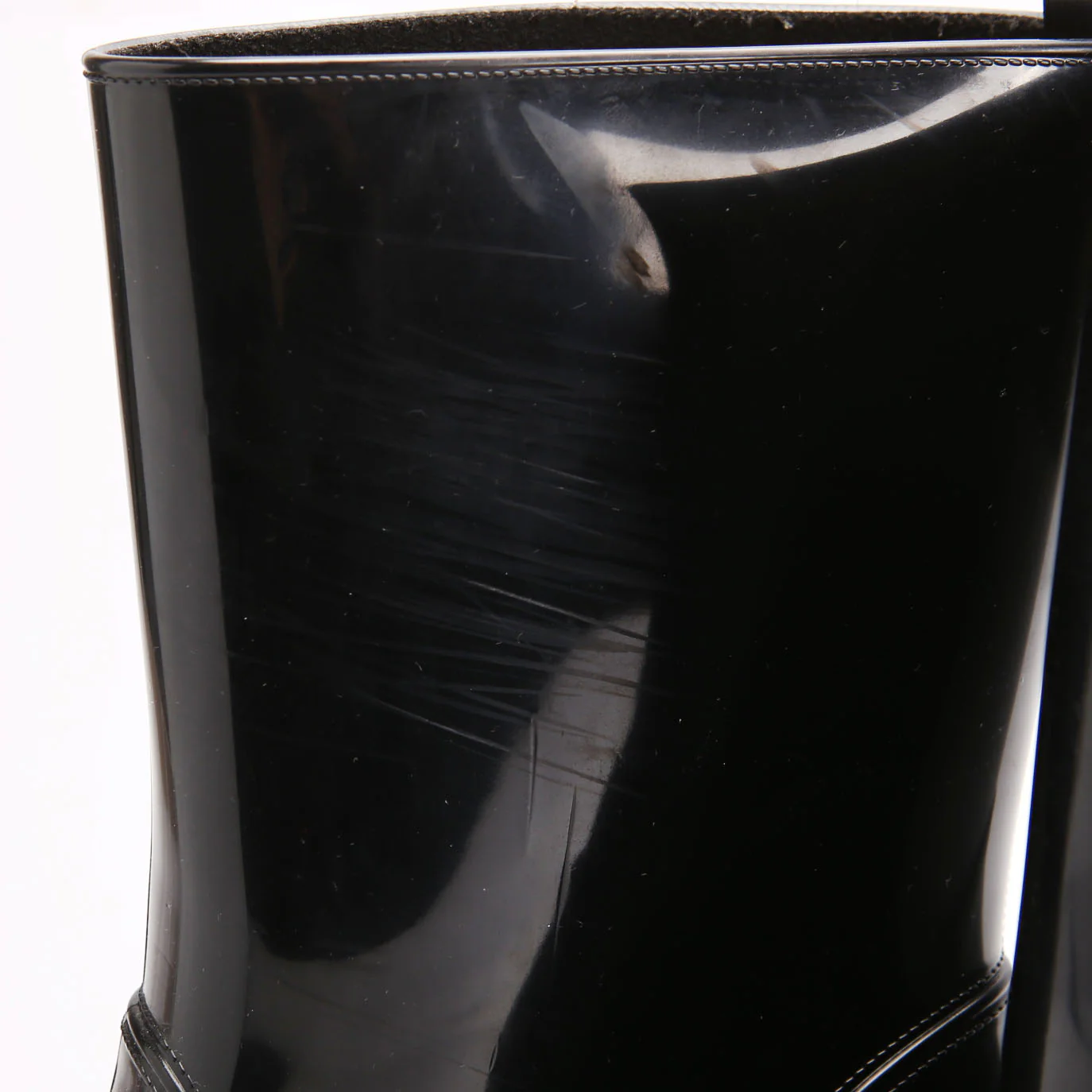 Loubirain 70MM Rubber Rain Boots Size 39 Black - Image 5