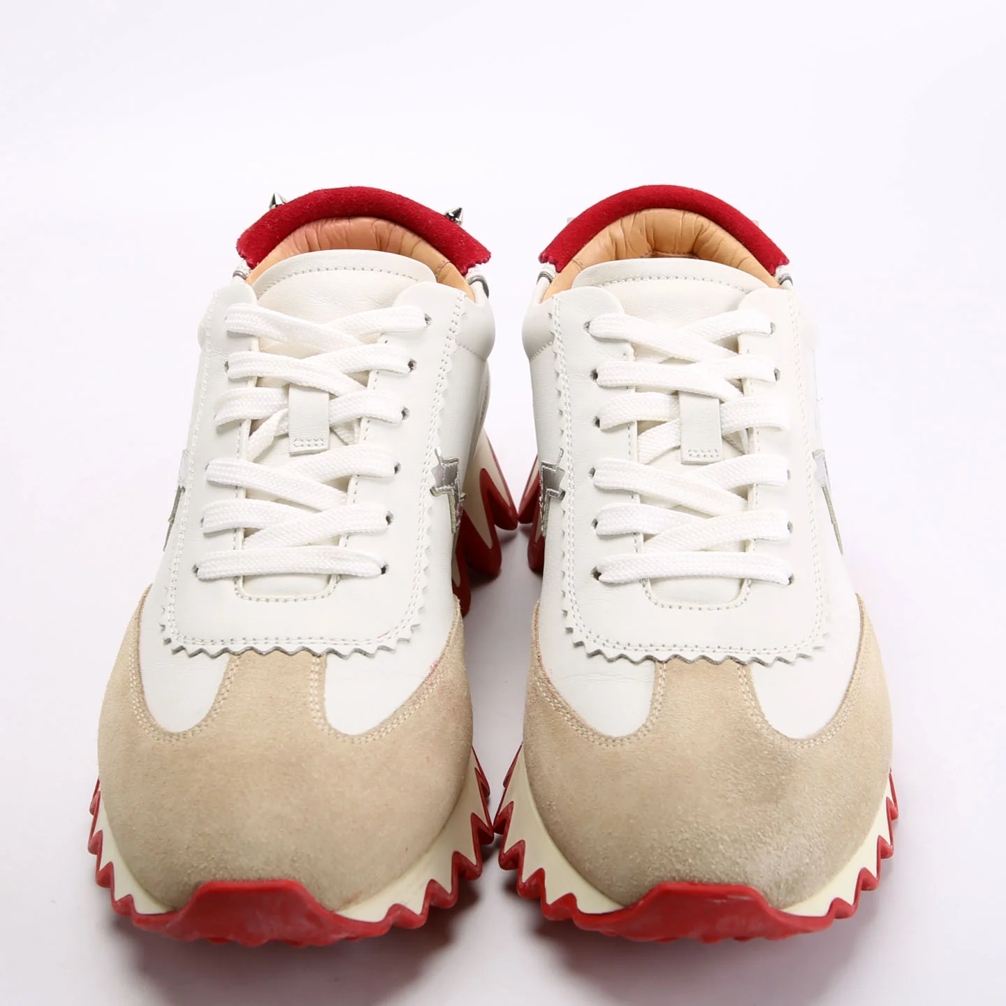 Loubishark Sneakers Size 36.5 White/Red - Image 2
