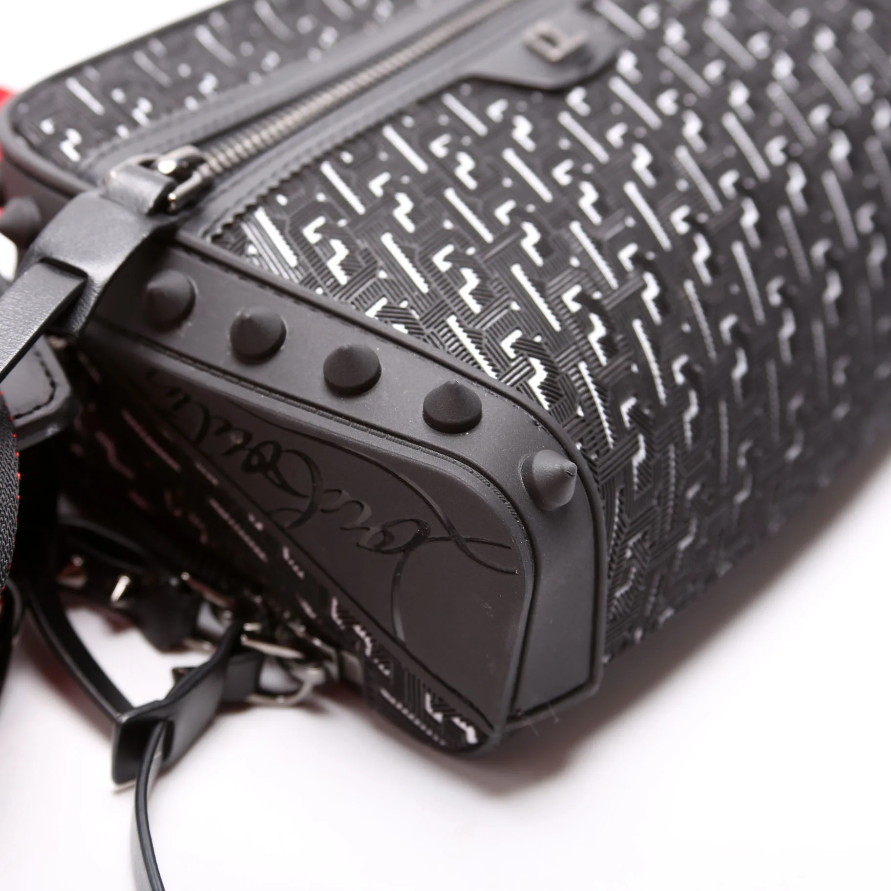 Loubitown Techno Mono Logo Shoulder Bag - Image 5