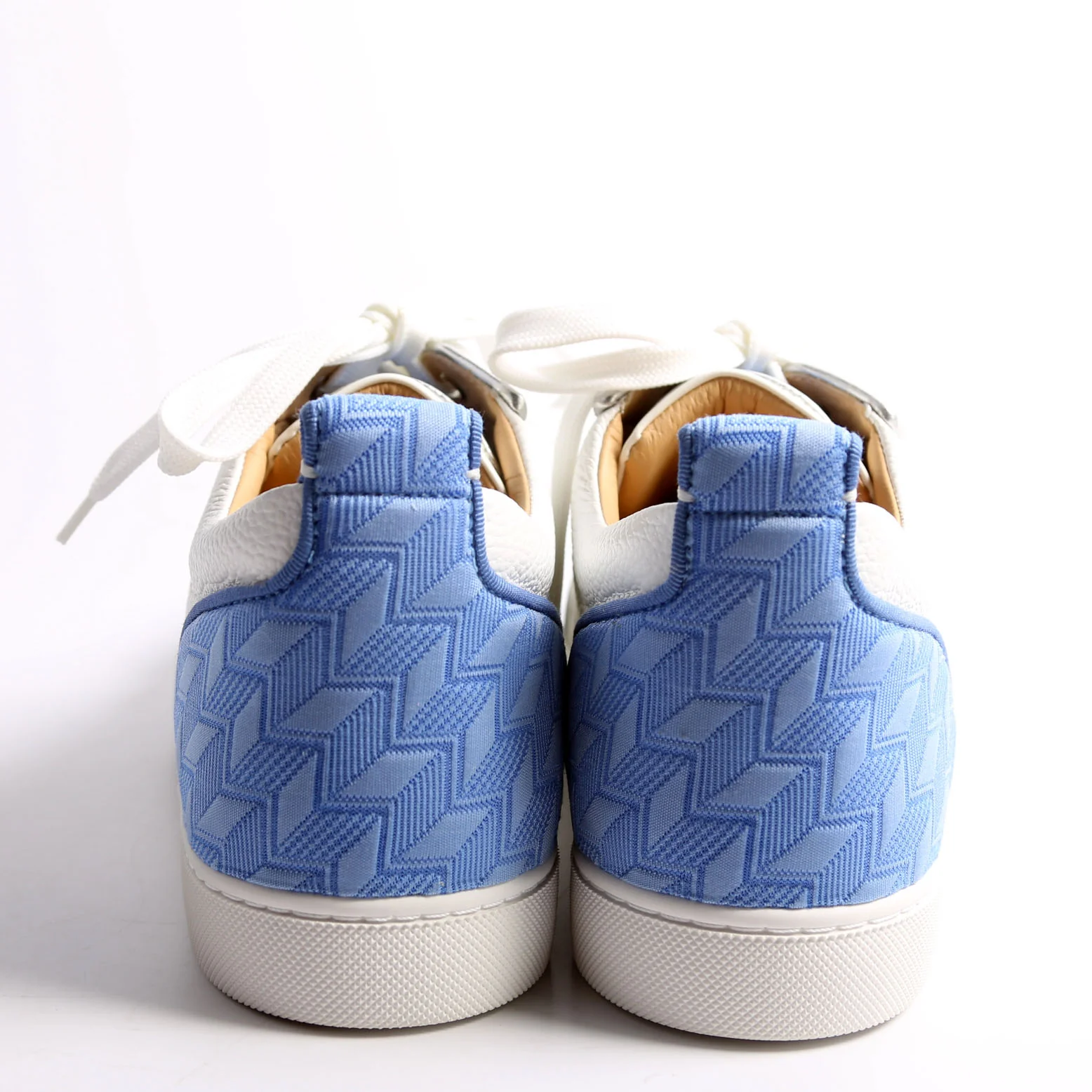 Louis Junior Spike Sneakers Size 42 White/Black/Blue - Image 4
