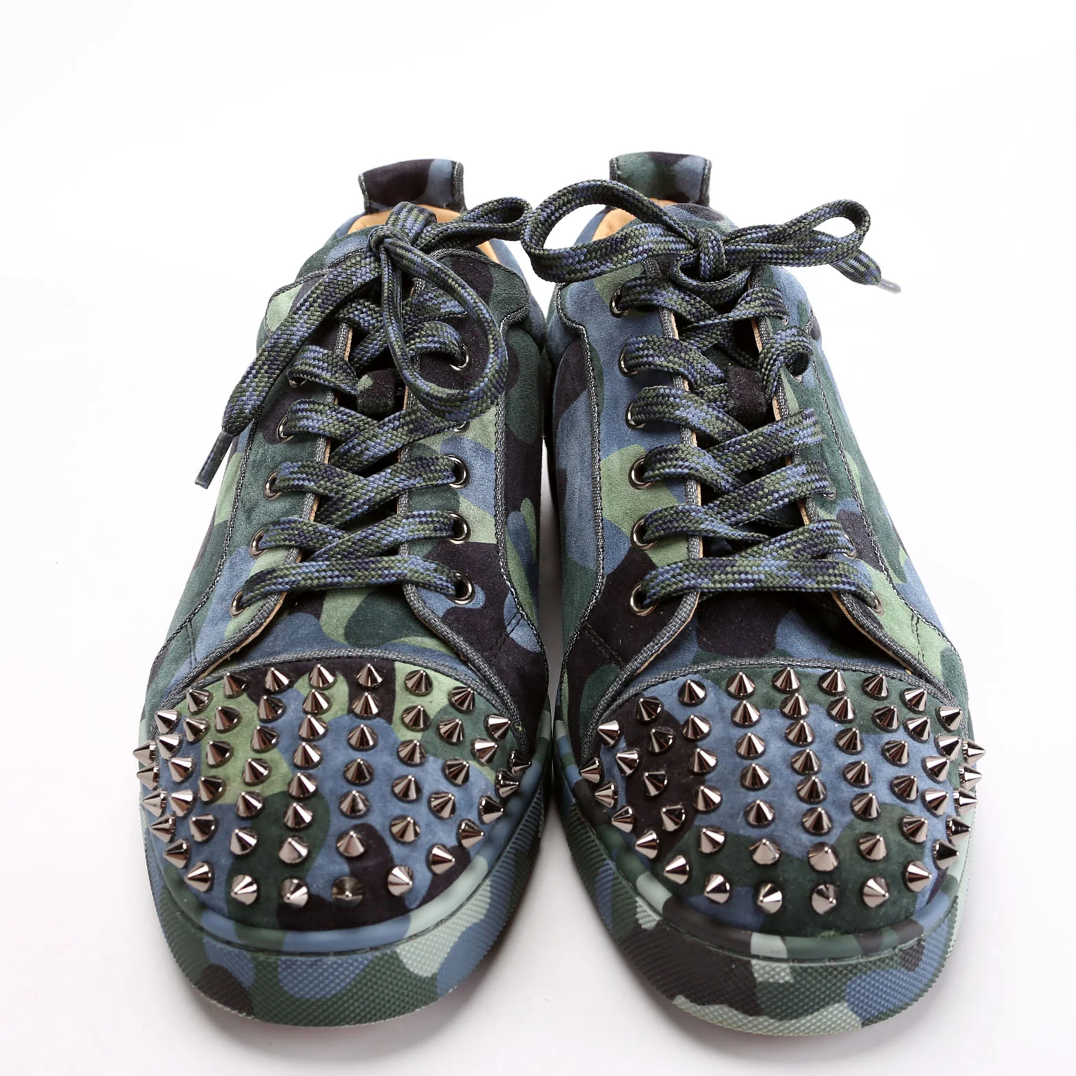 Louis Junior Spike Suede Sneakers Size 42 Camo - Image 2