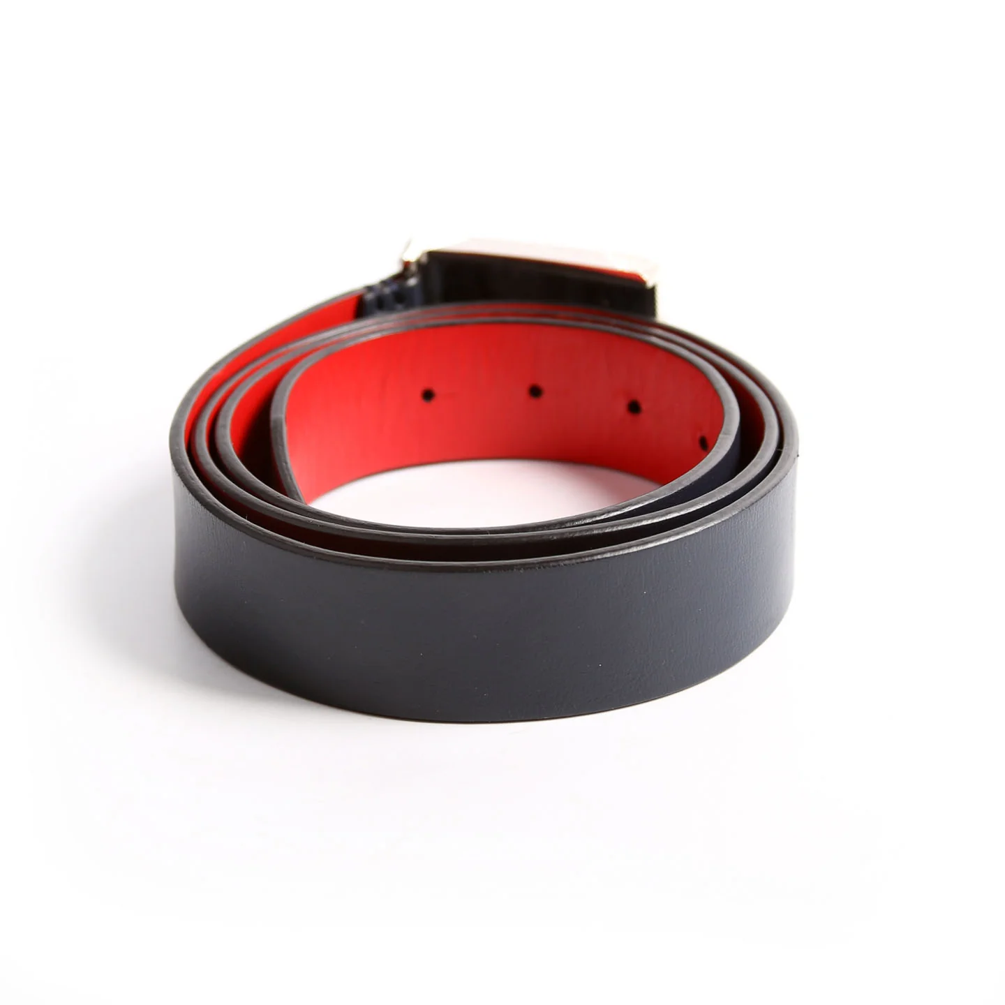 Louis Spike Buckle Belt Size 105/42 Navy/Red - Image 3