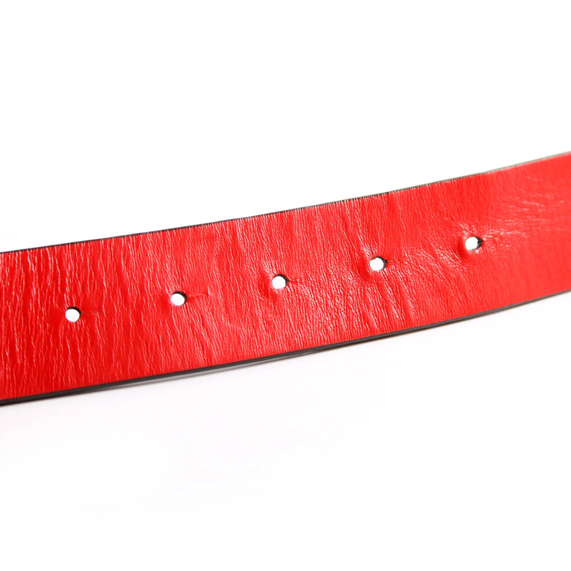 Louis Spike Buckle Belt Size 105/42 Navy/Red - Image 7