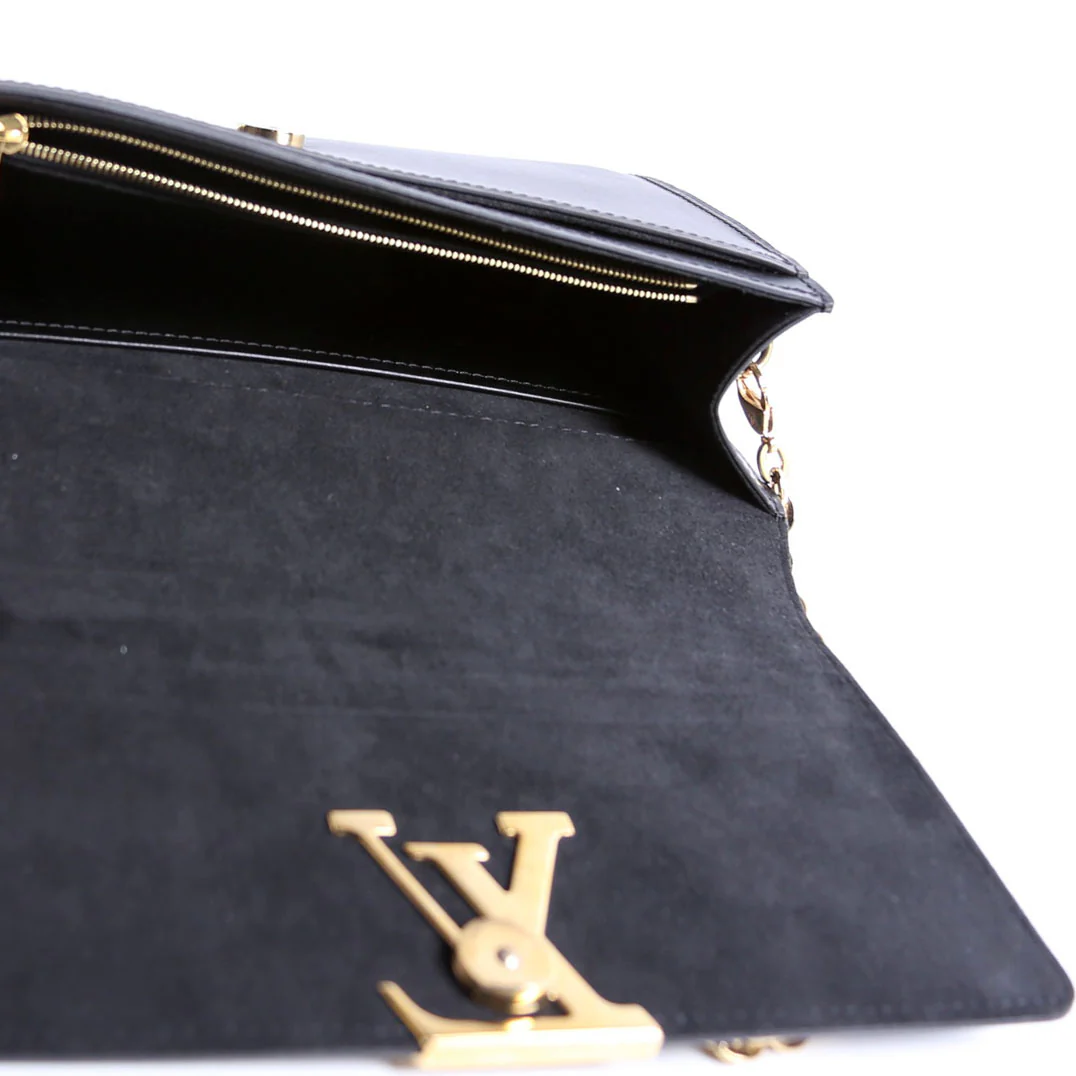 Louise GM Chain Bag Calfskin Black - Image 12