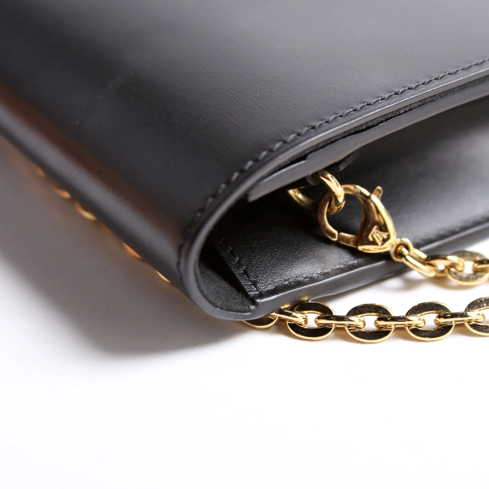 Louise GM Chain Bag Calfskin Black - Image 9