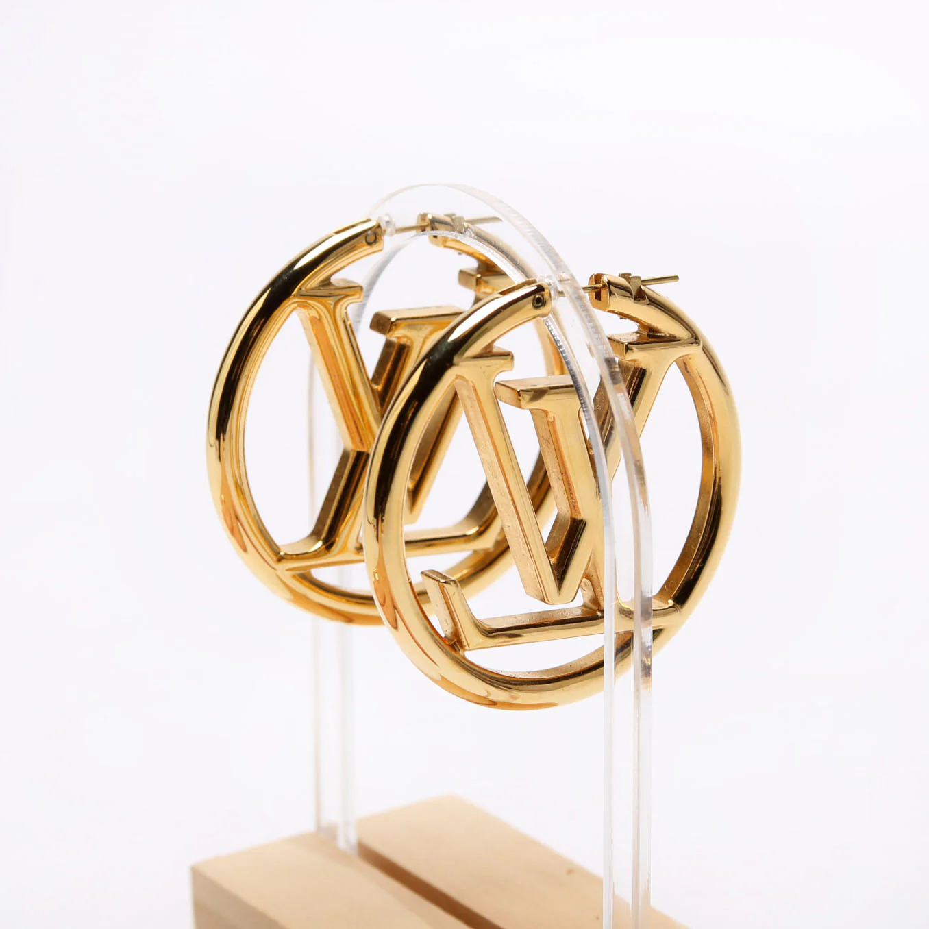 Louise Hoop Earrings GM Gold - Image 3