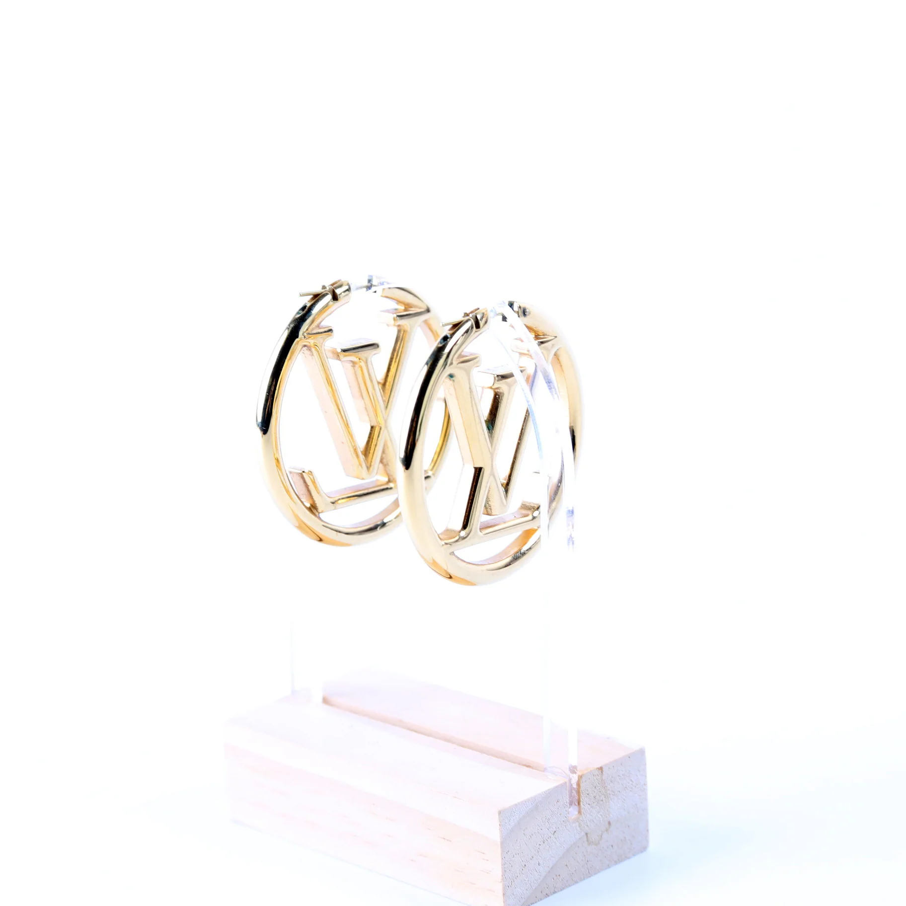 Louise Hoop GM Earrings Gold - Image 5