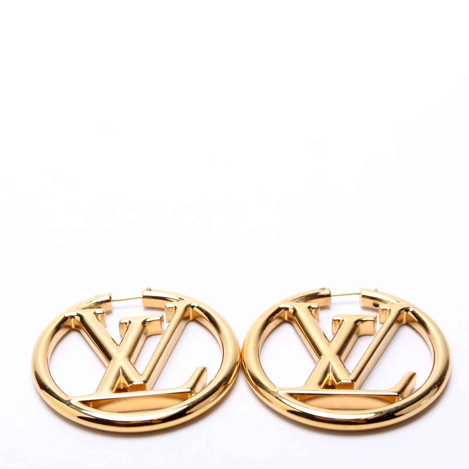Louise Hoop GM Earrings Gold - Image 3
