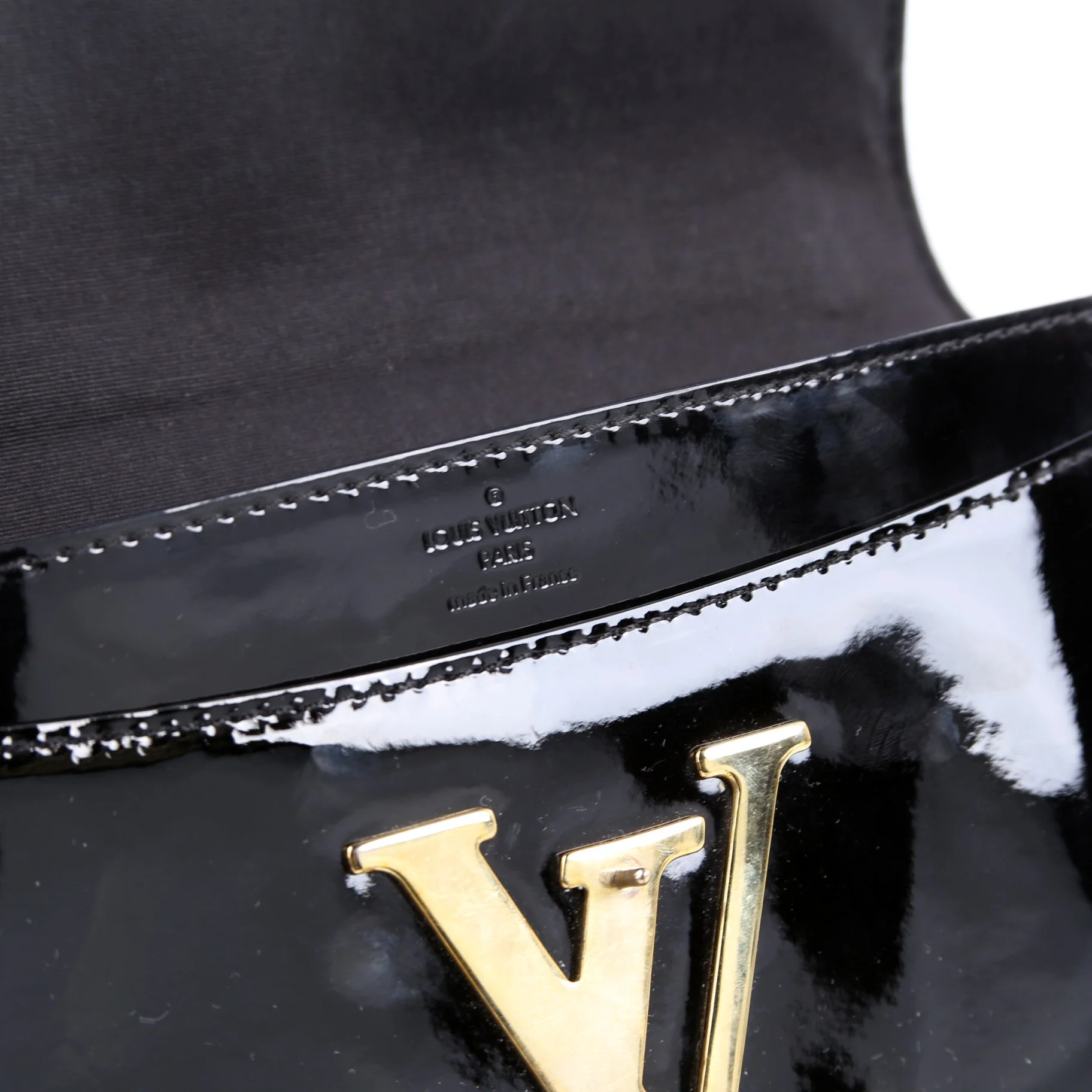 Louise MM Chain Bag Vernis Black - Image 10