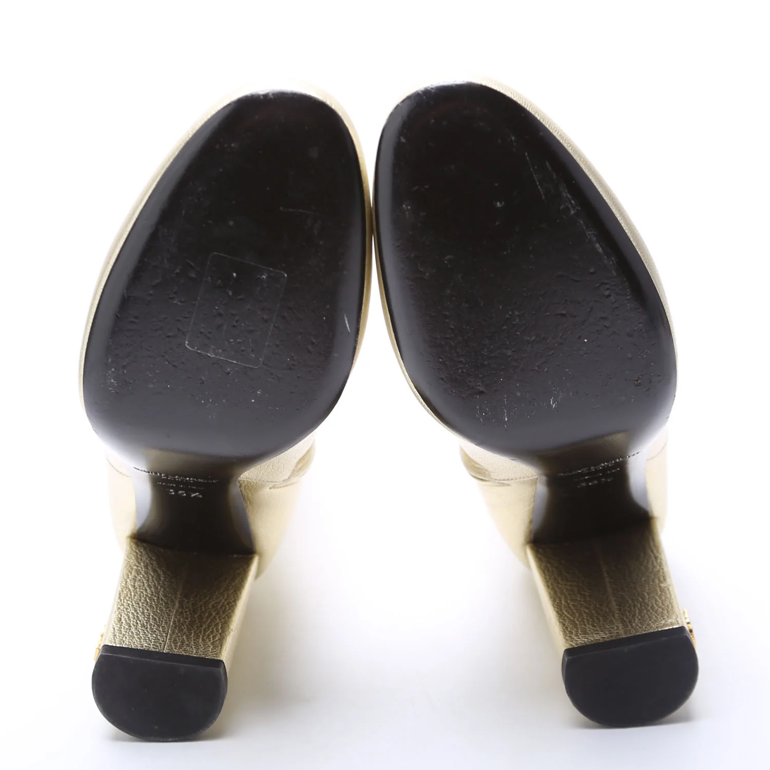 Loulou Metallic Ankle Boots Size 35.5 Champagne - Image 10