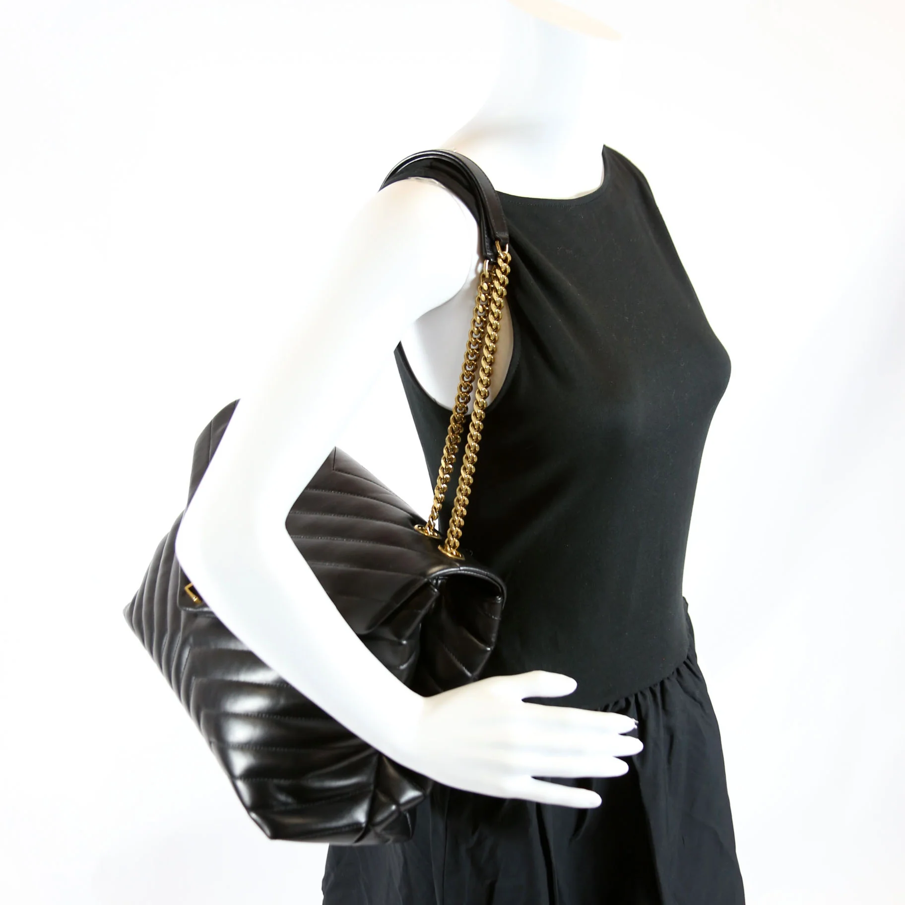 LouLou Satchel Large 574947 Black - Image 10