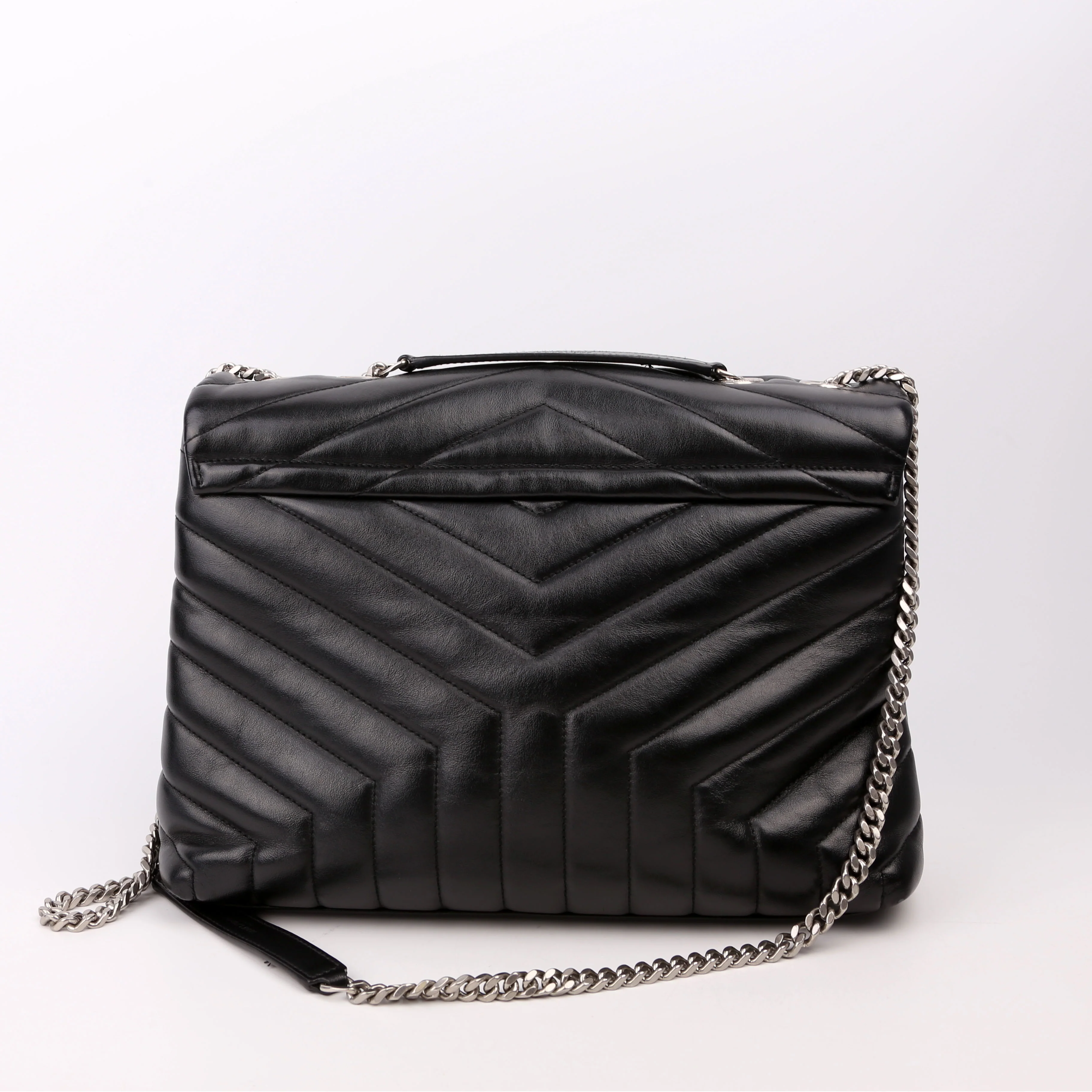 Loulou Satchel Medium Black 487216 - Image 3