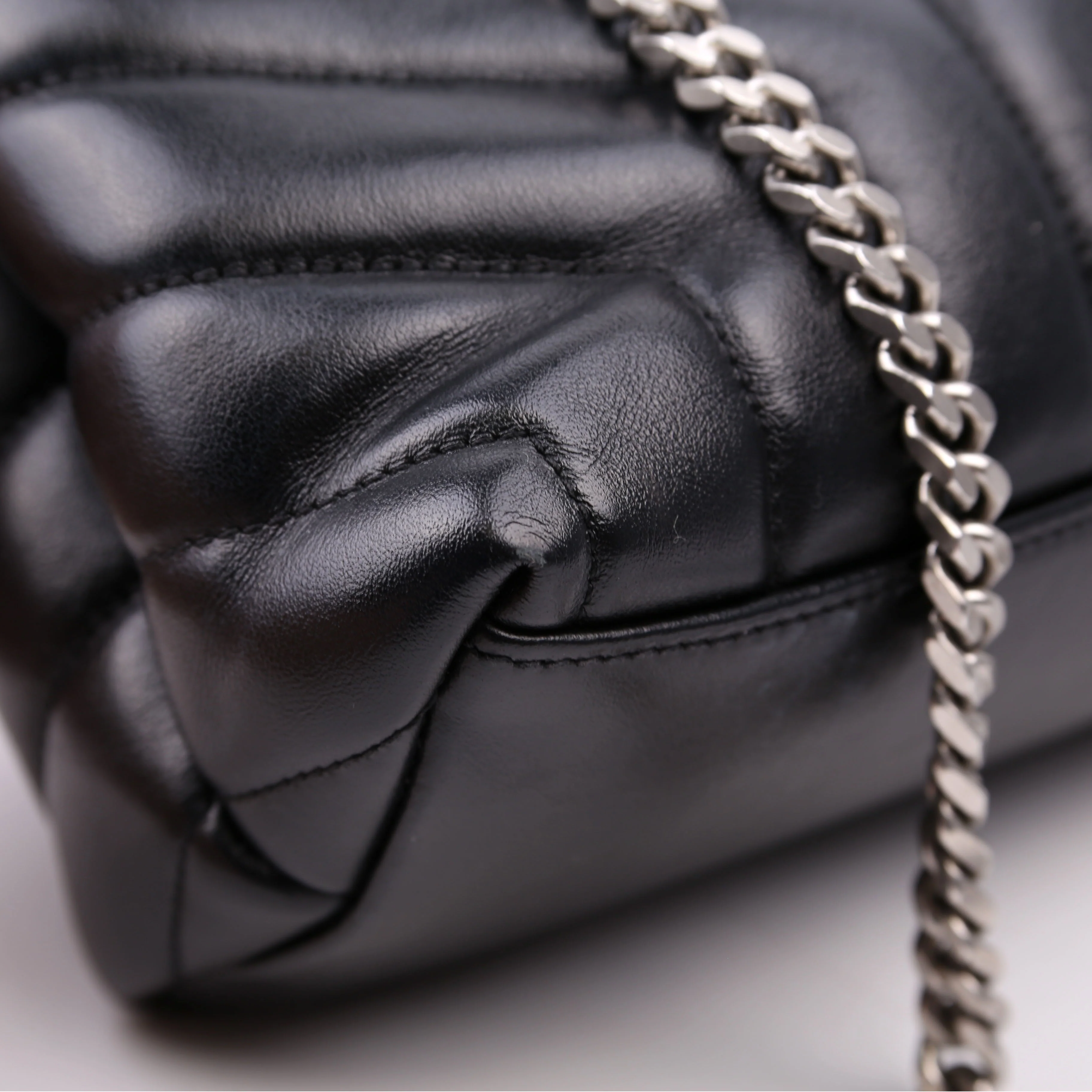 Loulou Satchel Medium Black 487216 - Image 8