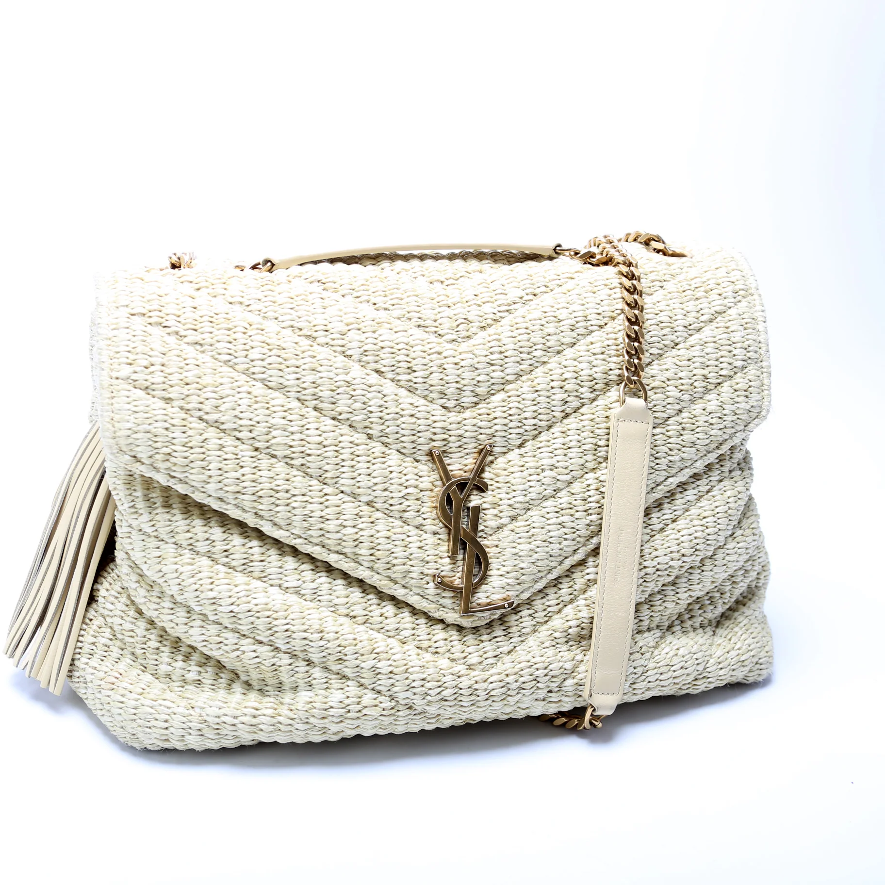 Loulou Satchel Medium Raffia - Image 2